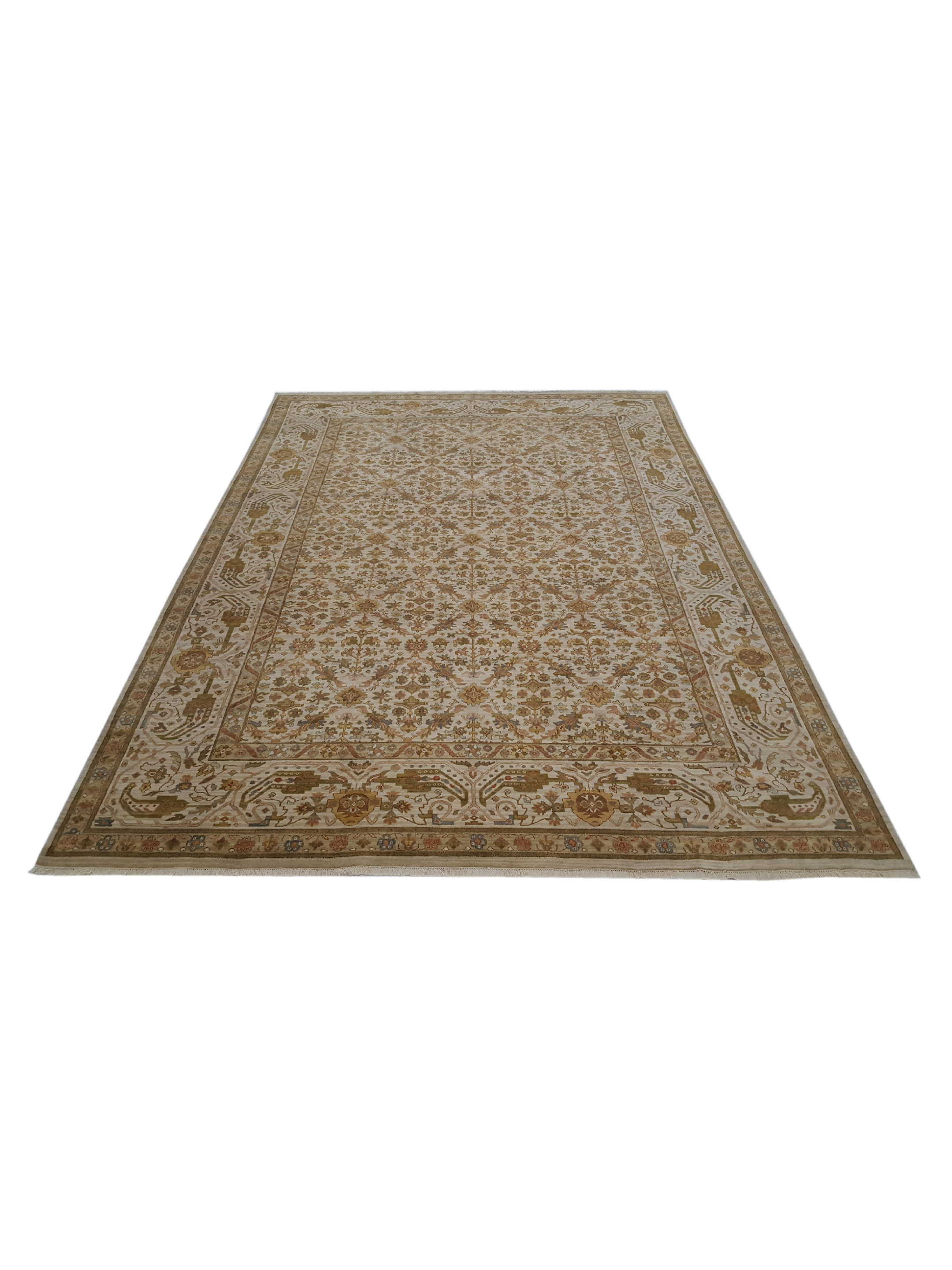 Maharaja Hand Knotted Ivory 10x14 - Image 2 of 6