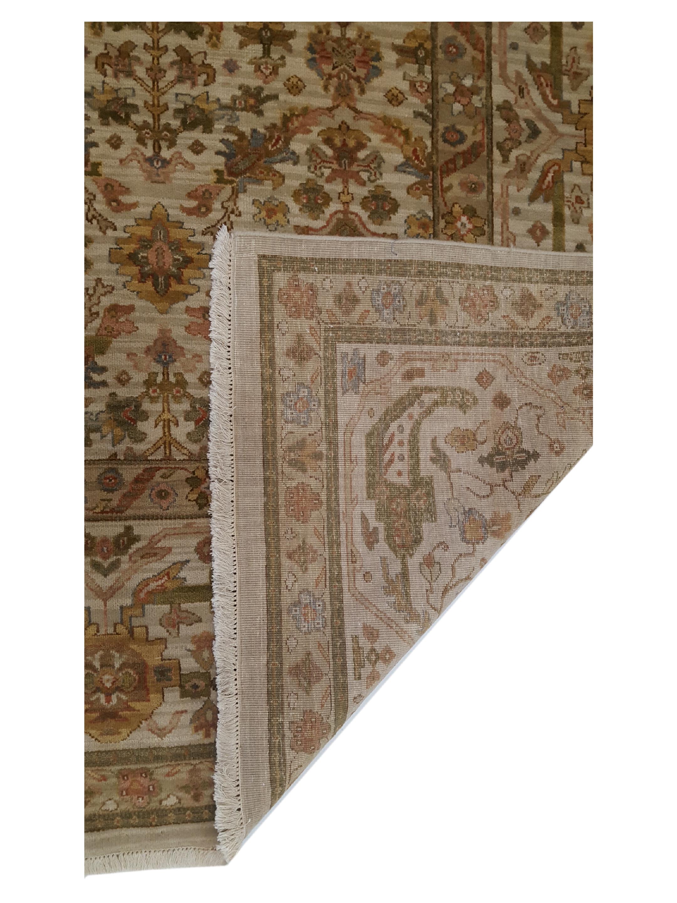 Maharaja Hand Knotted Ivory 10x14 - Image 3 of 6