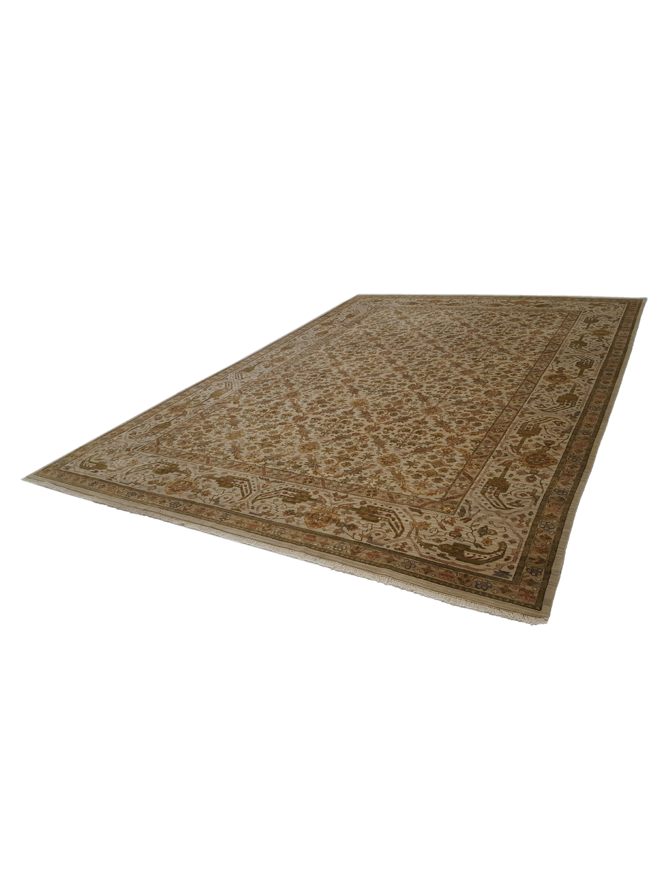 Maharaja Hand Knotted Ivory 10x14 - Image 6 of 6