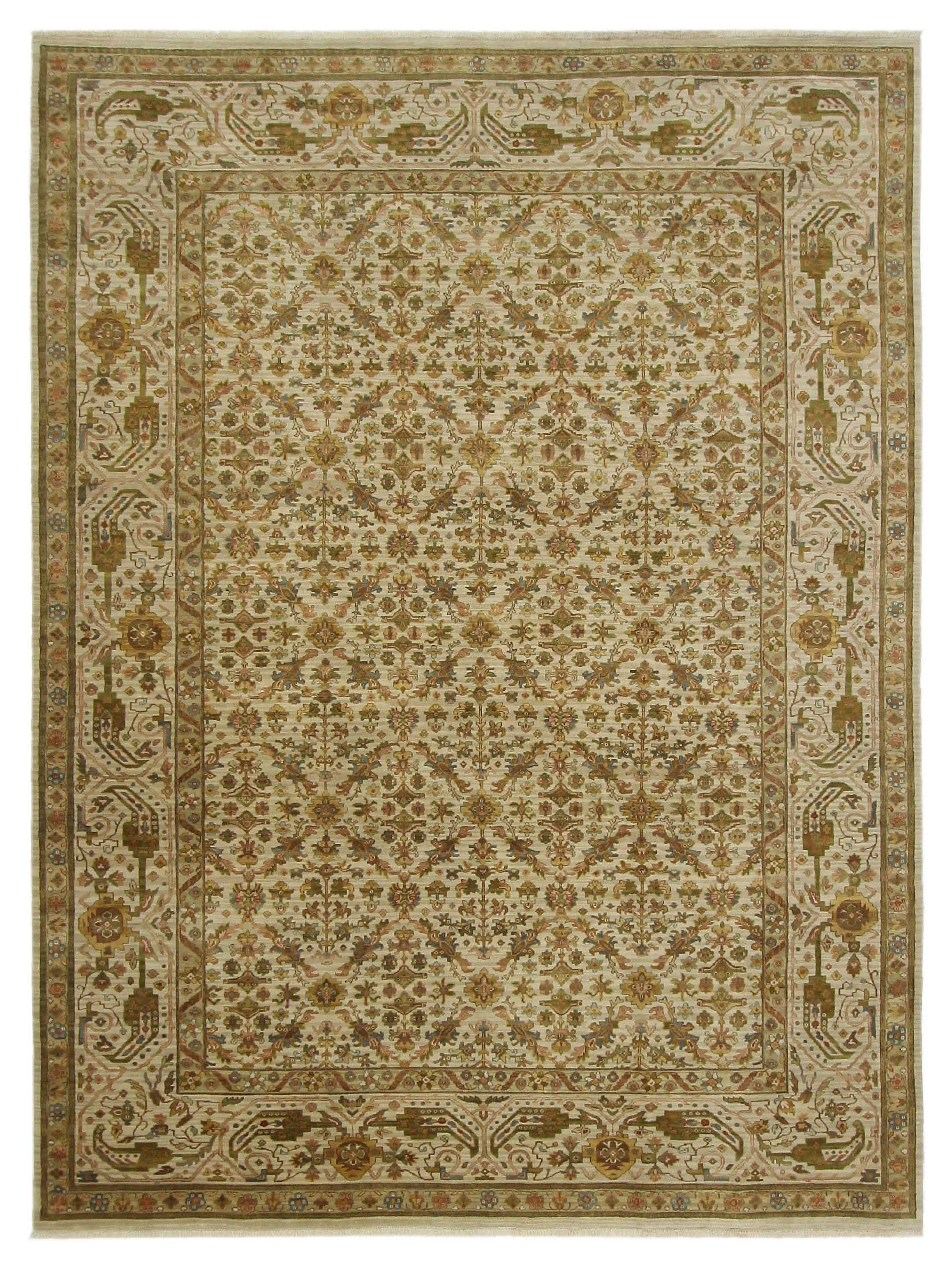 Maharaja Hand Knotted Ivory 10x14