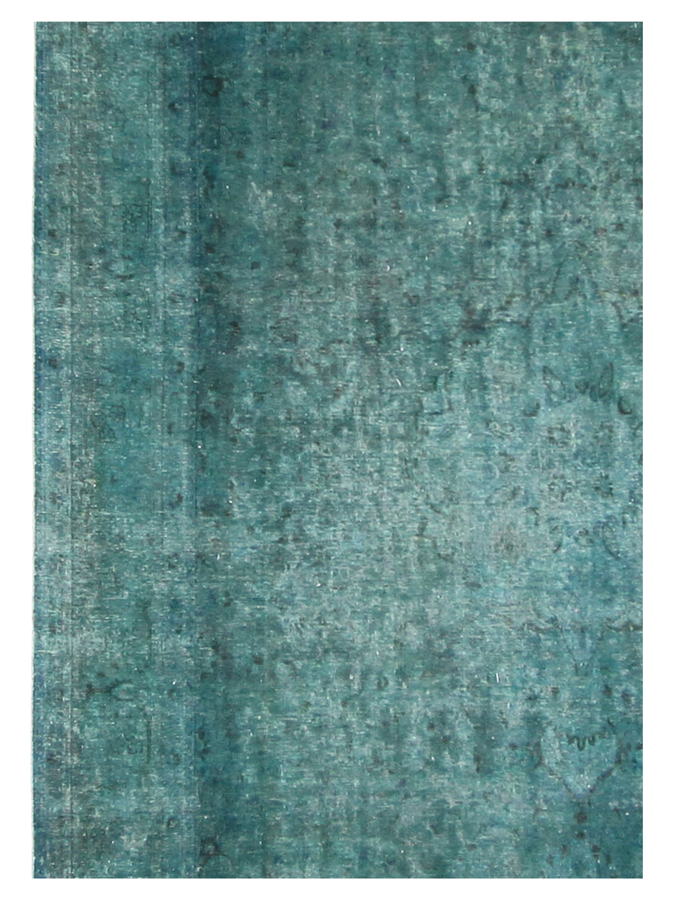 Overdyed Hand Knotted Teal 9x12 - Image 4 of 4