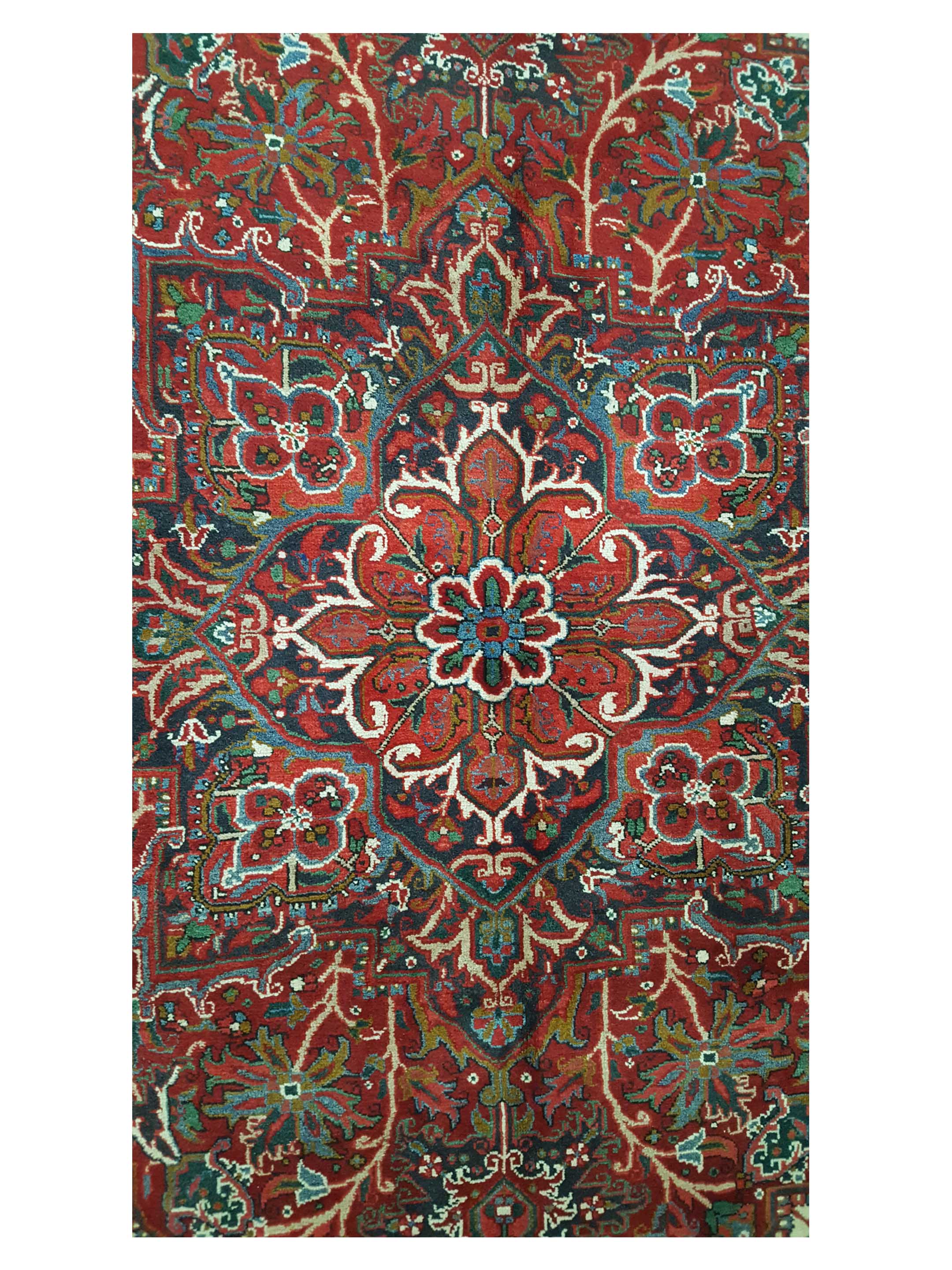 Heriz Hand Knotted Red 8x11 - Image 5 of 6