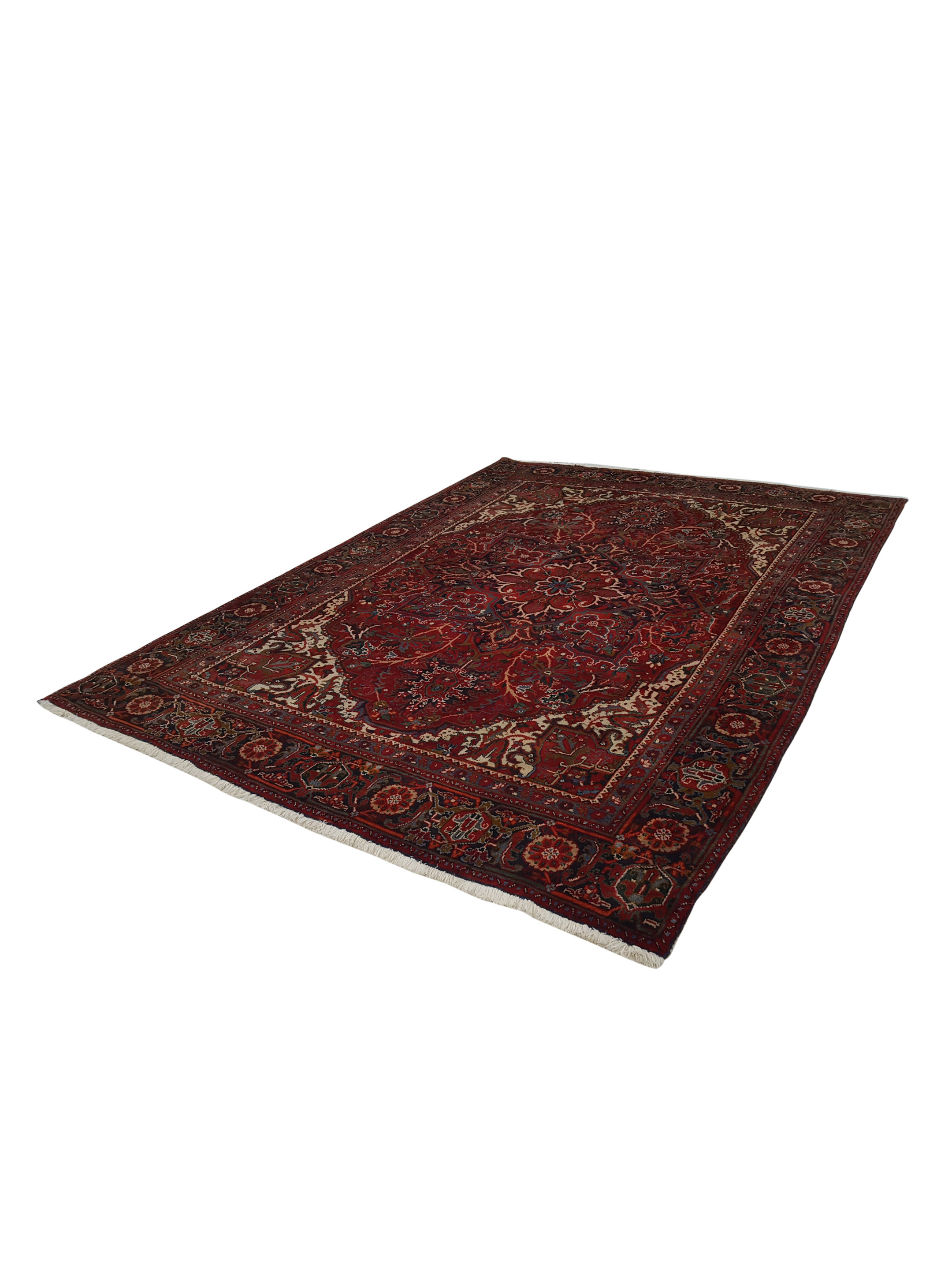 Heriz Hand Knotted Red 8x11 - Image 6 of 6