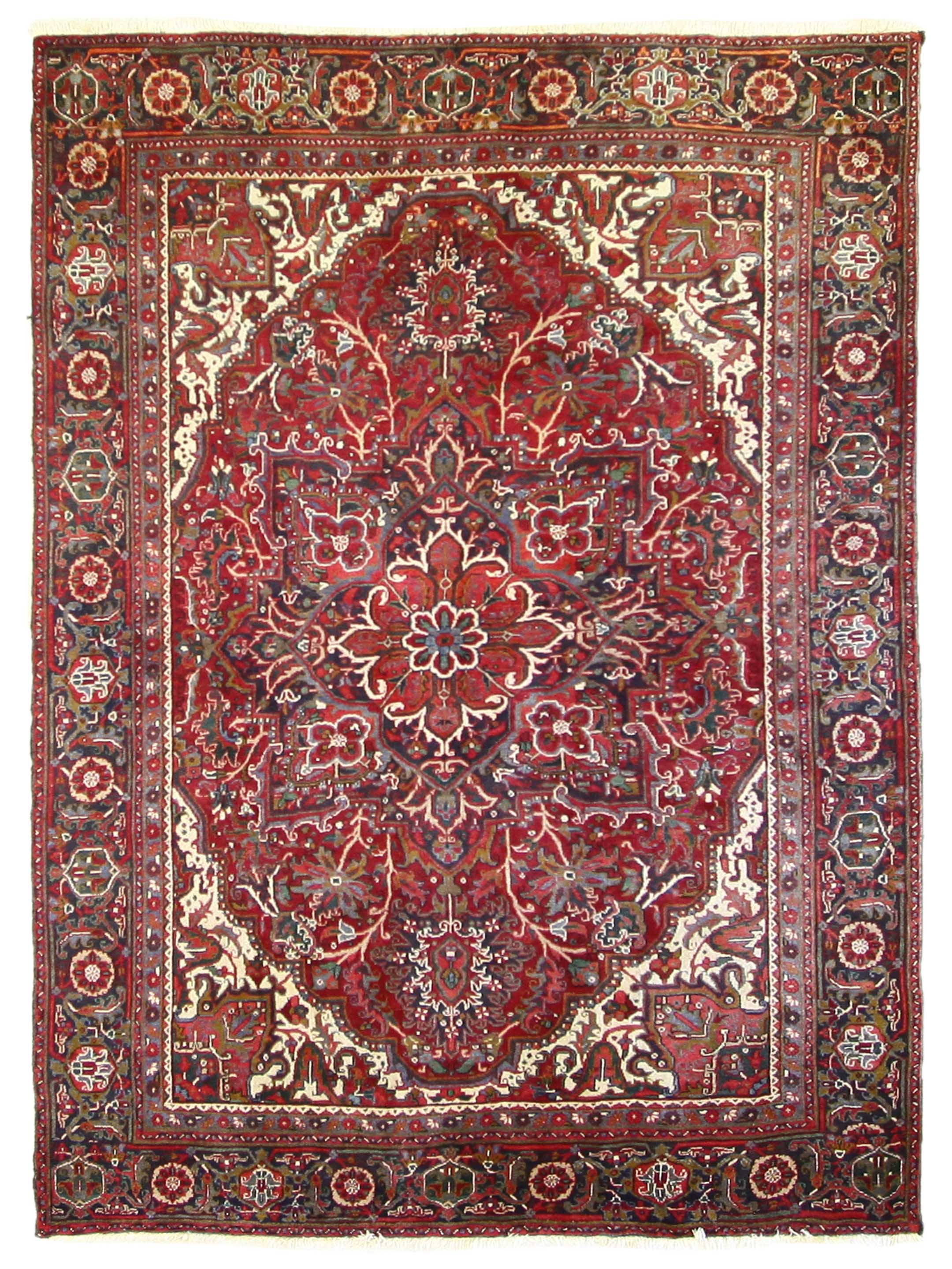 Heriz Hand Knotted Red 8x11