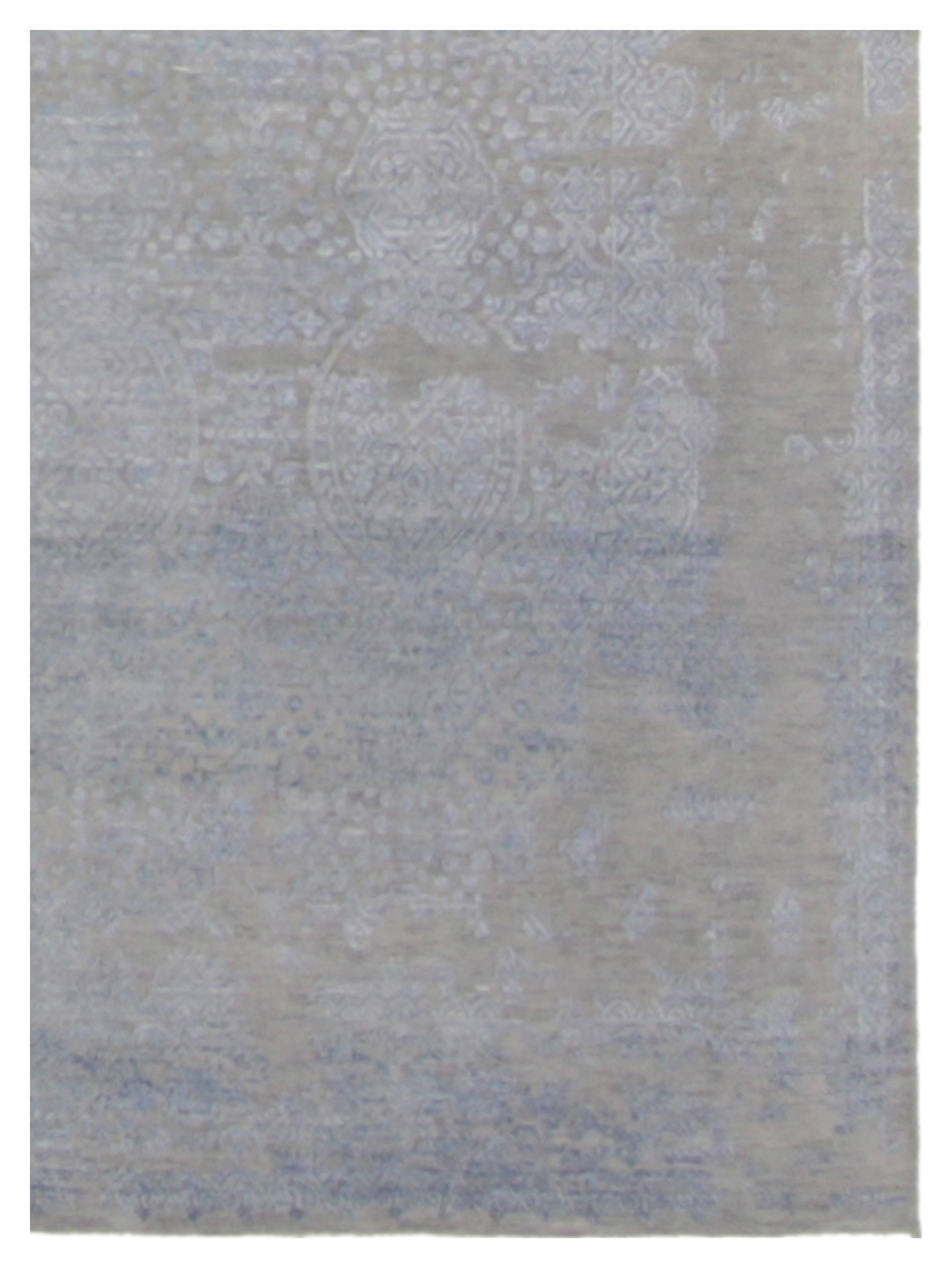 Erase Hand Knotted Silver 9x12 - Image 3 of 4
