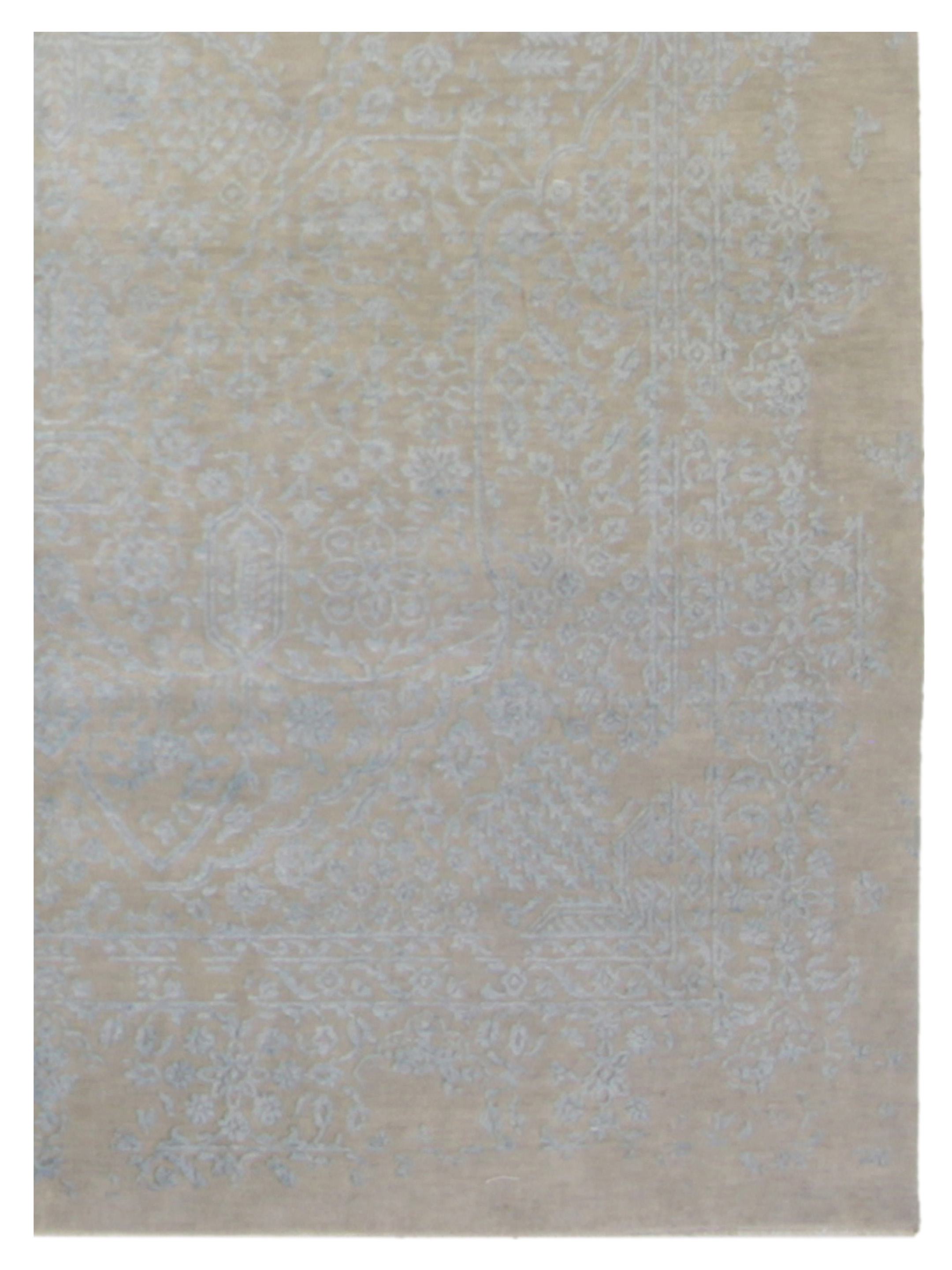 Erase Hand Knotted Beige 9x12 - Image 3 of 4