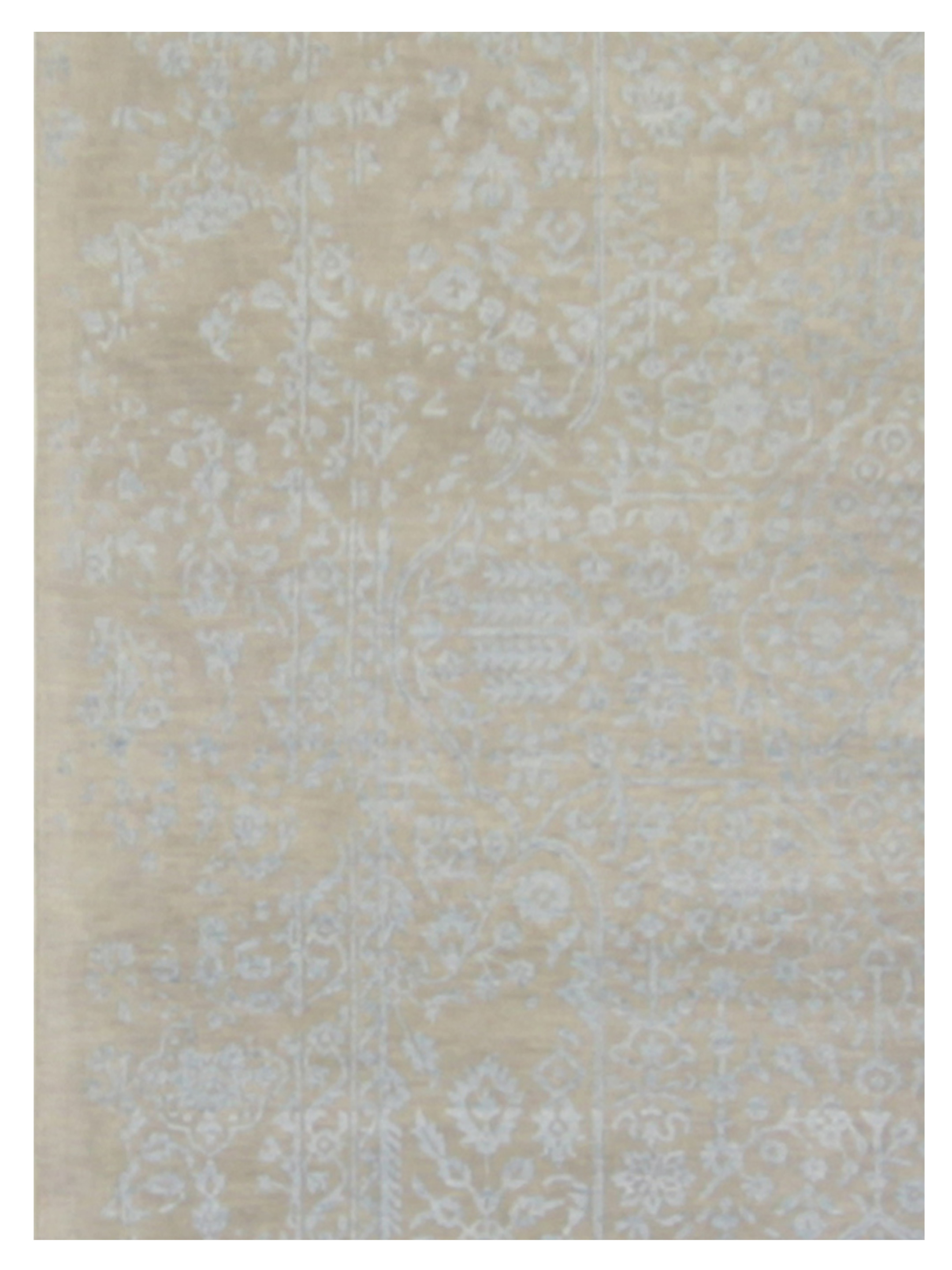 Erase Hand Knotted Beige 9x12 - Image 4 of 4