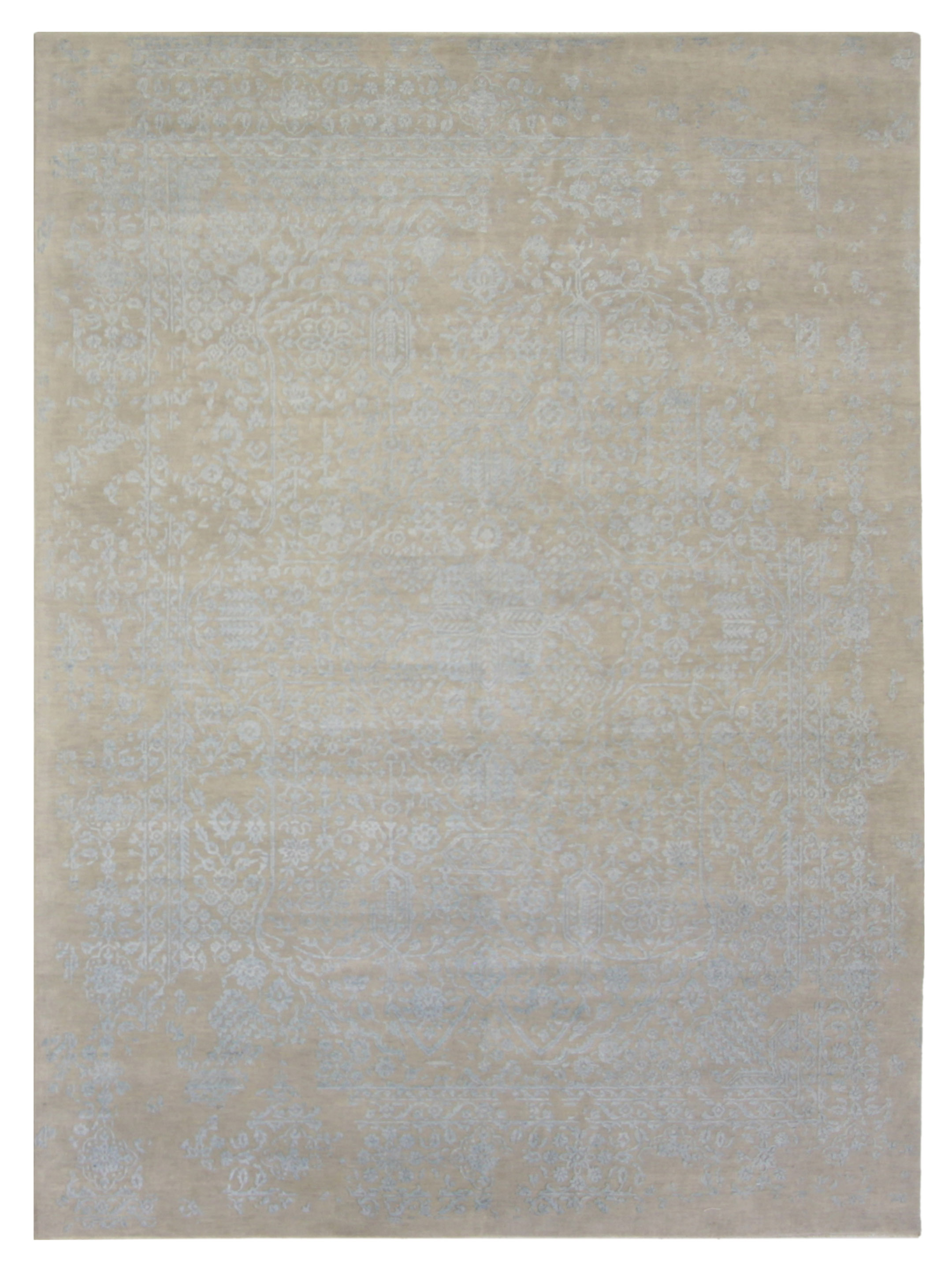 Erase Hand Knotted Beige 9x12