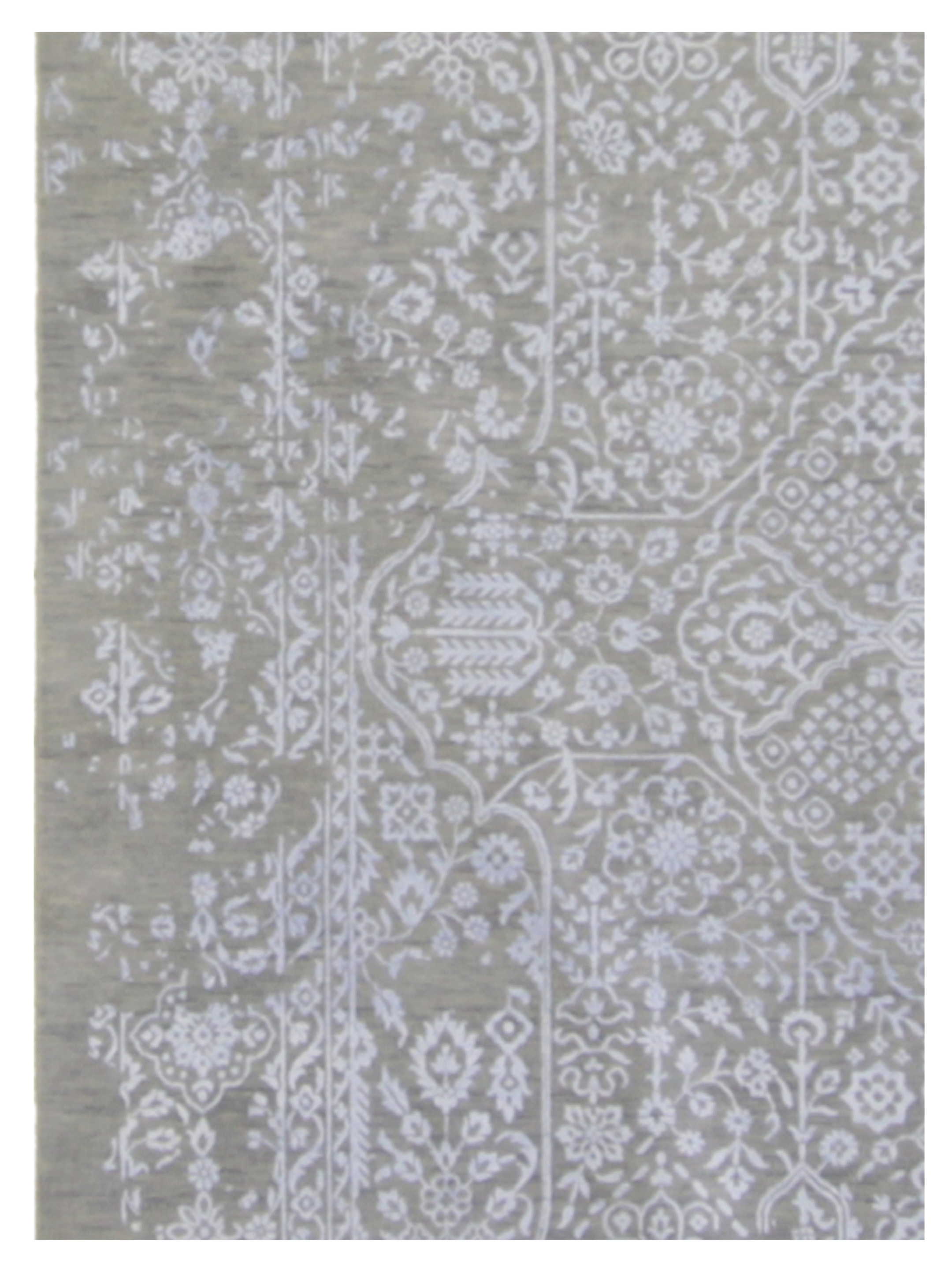 Erase Hand Knotted Silver 9x12 - Image 4 of 4