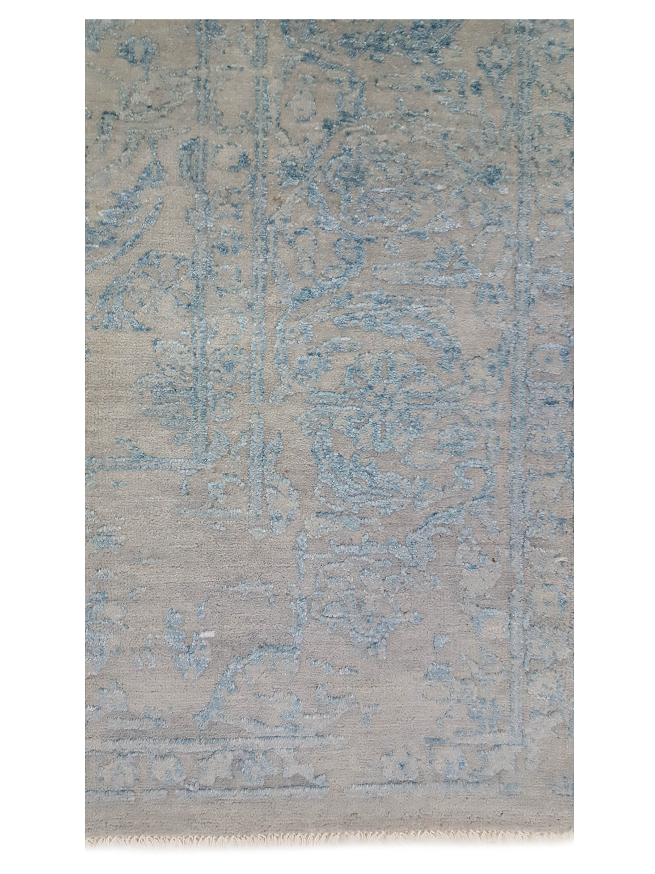 Erase Hand Knotted Silver 8x10 - Image 3 of 5
