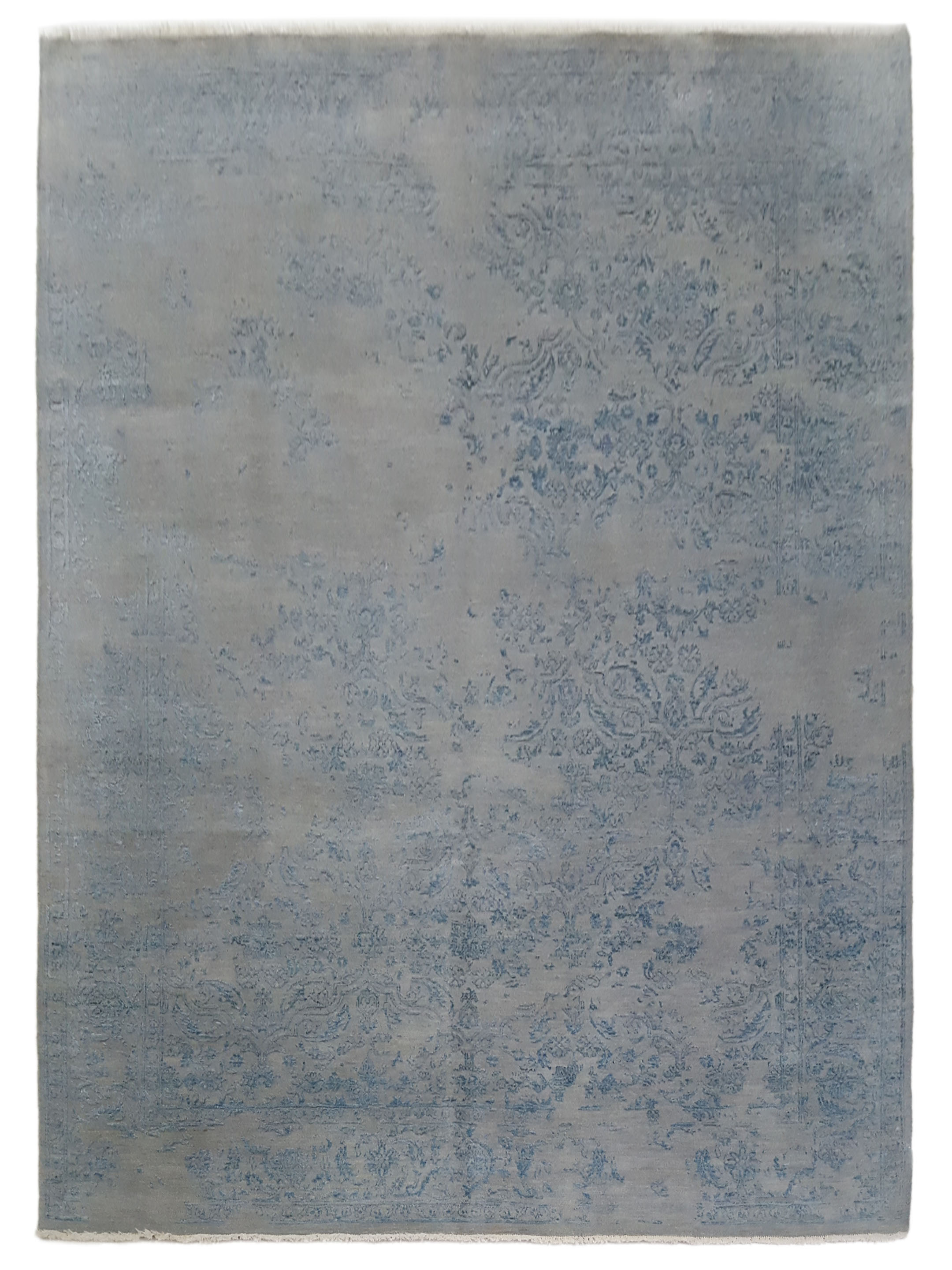 Erase Hand Knotted Silver 8x10