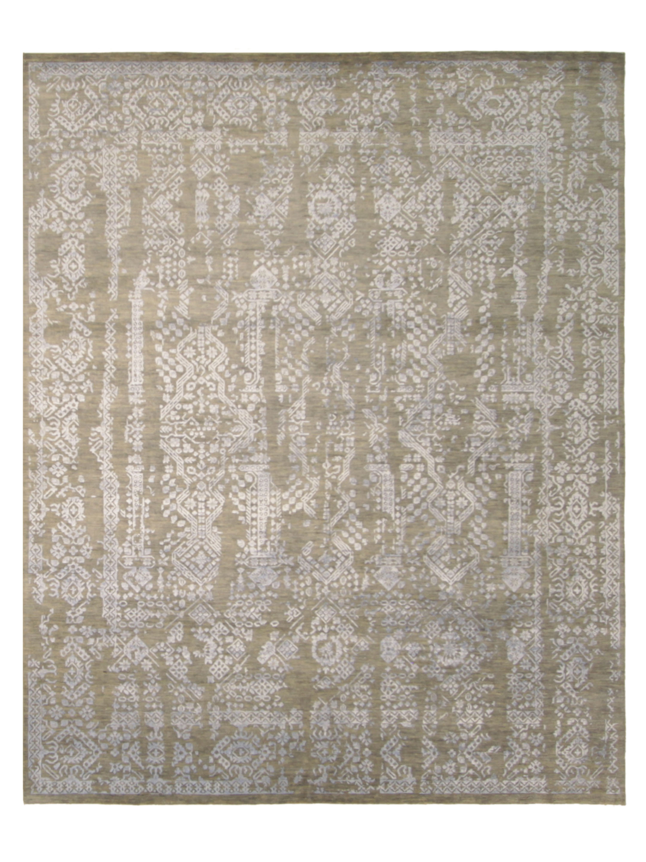 Erase Hand Knotted Grey 8x10