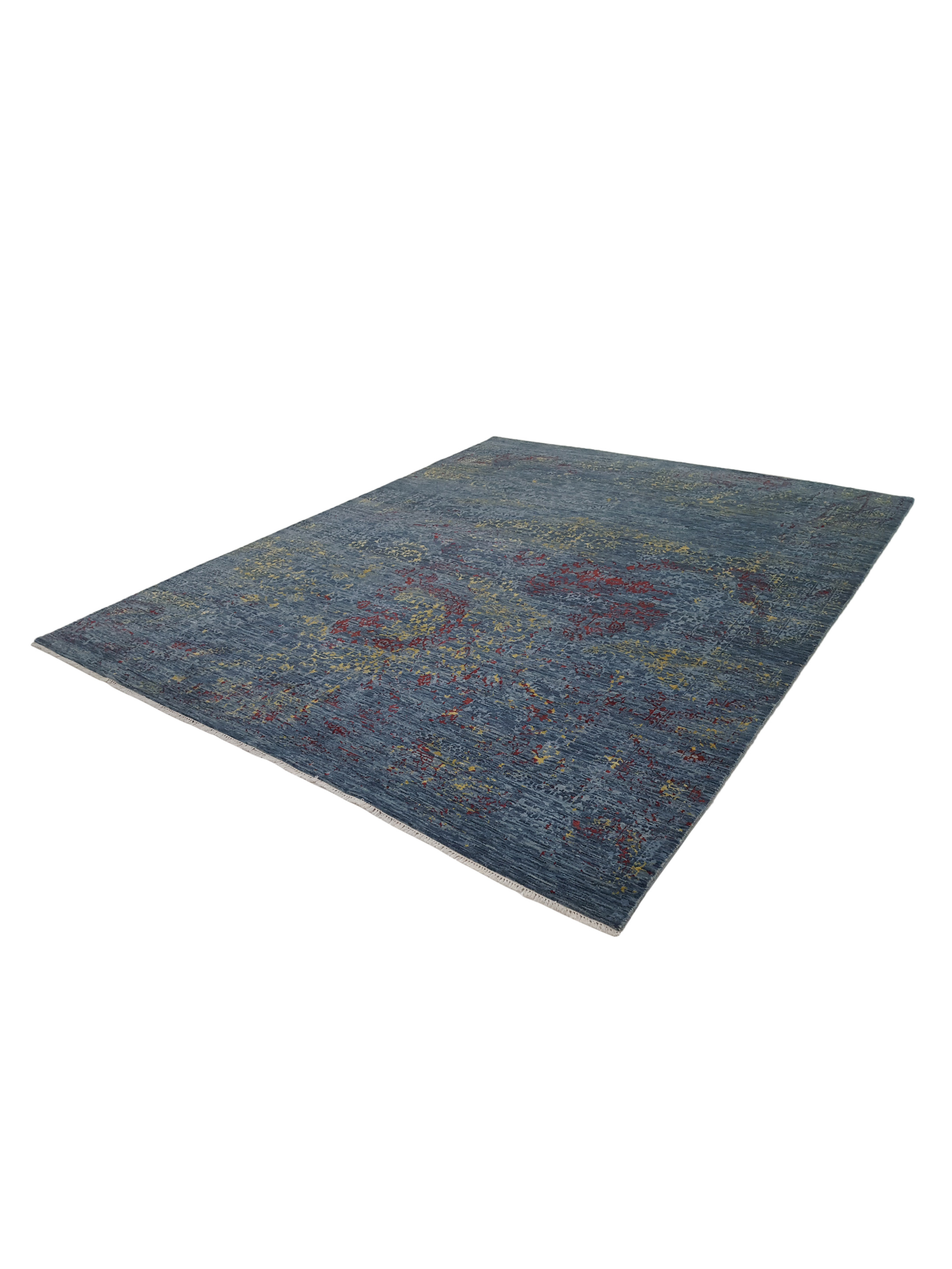 Erase Hand Knotted Multi 8x10 - Image 6 of 6