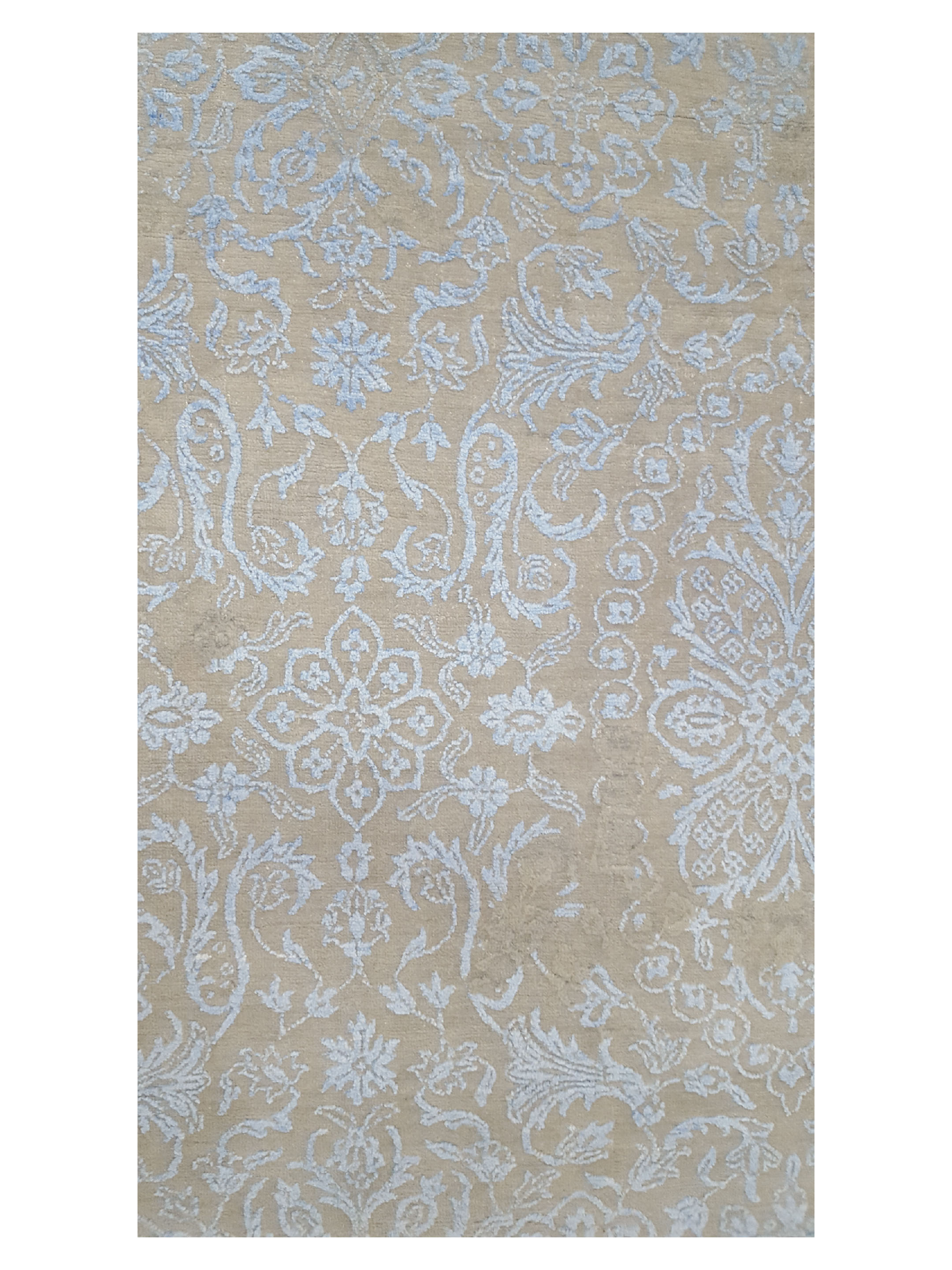 Erase Hand Knotted Grey 8x10 - Image 5 of 6