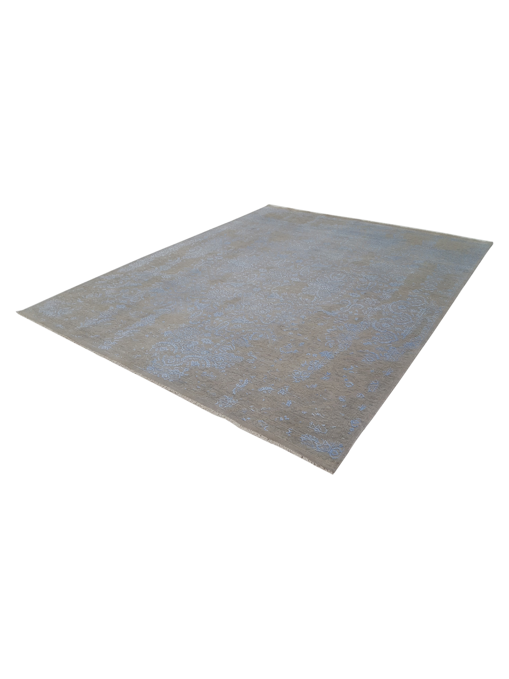 Erase Hand Knotted Grey 8x10 - Image 6 of 6