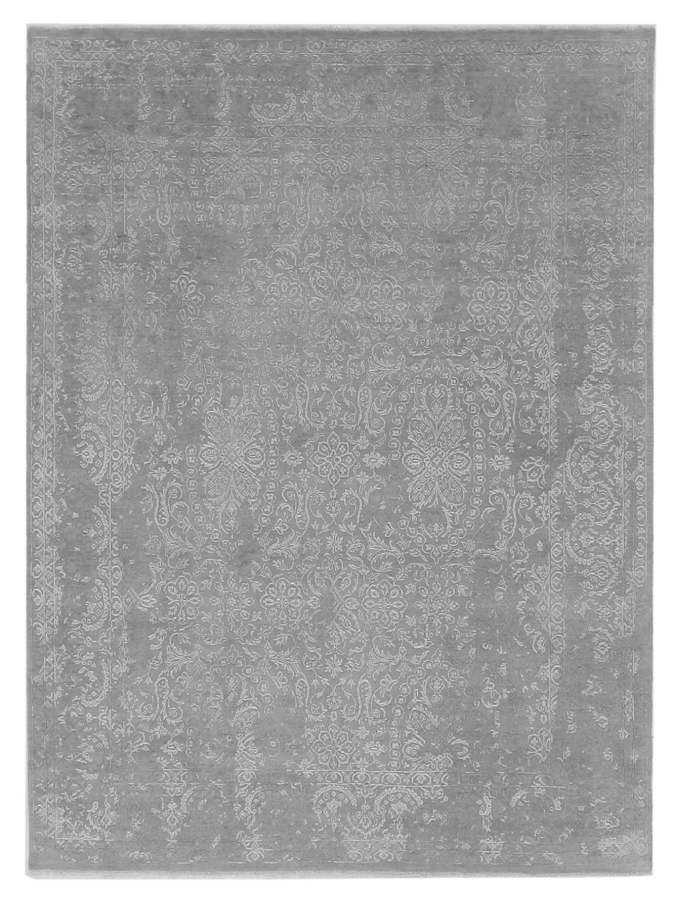 Erase Hand Knotted Grey 8x10