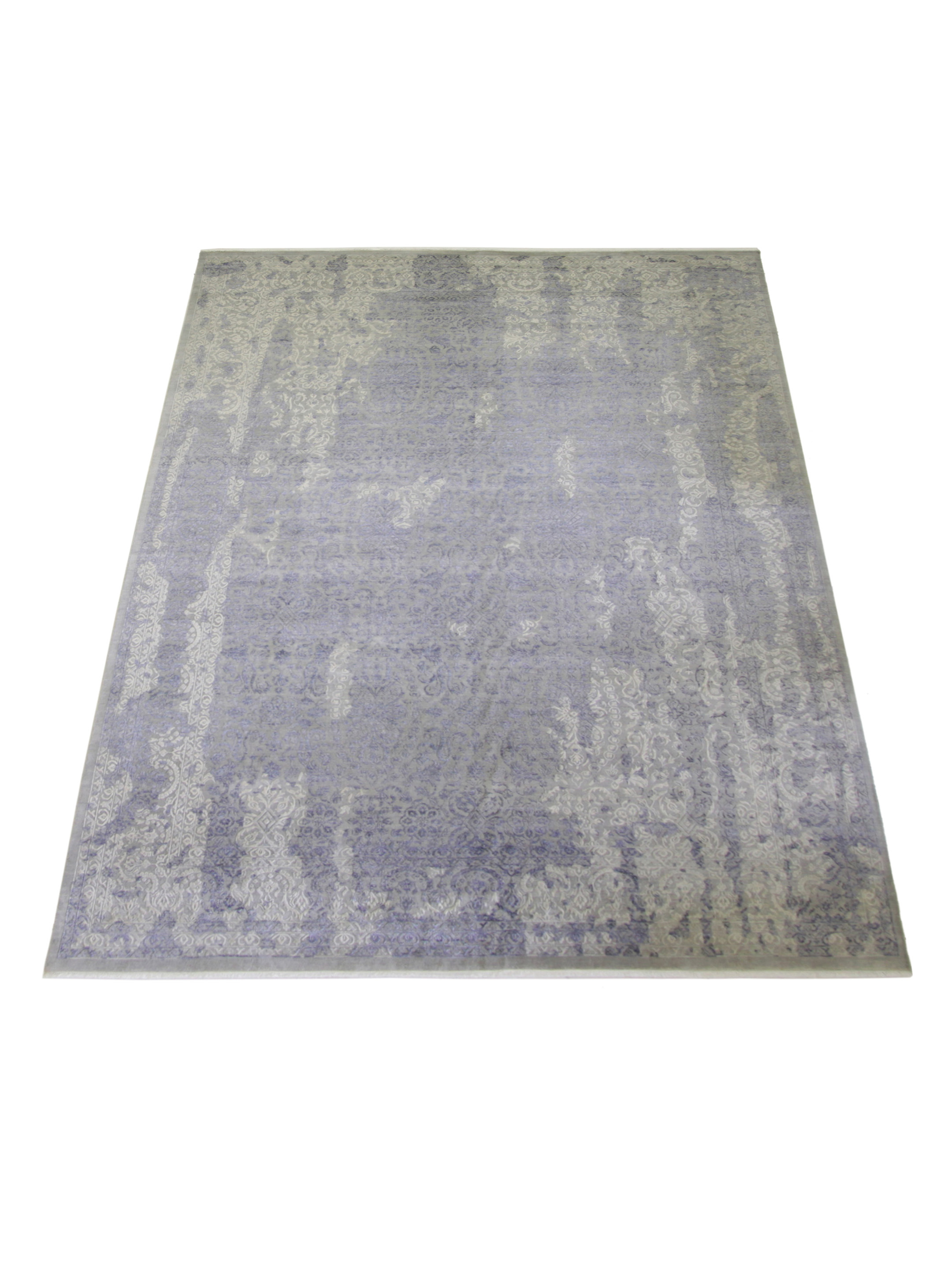 Erase Hand Knotted Silver 10x13 - Image 2 of 4