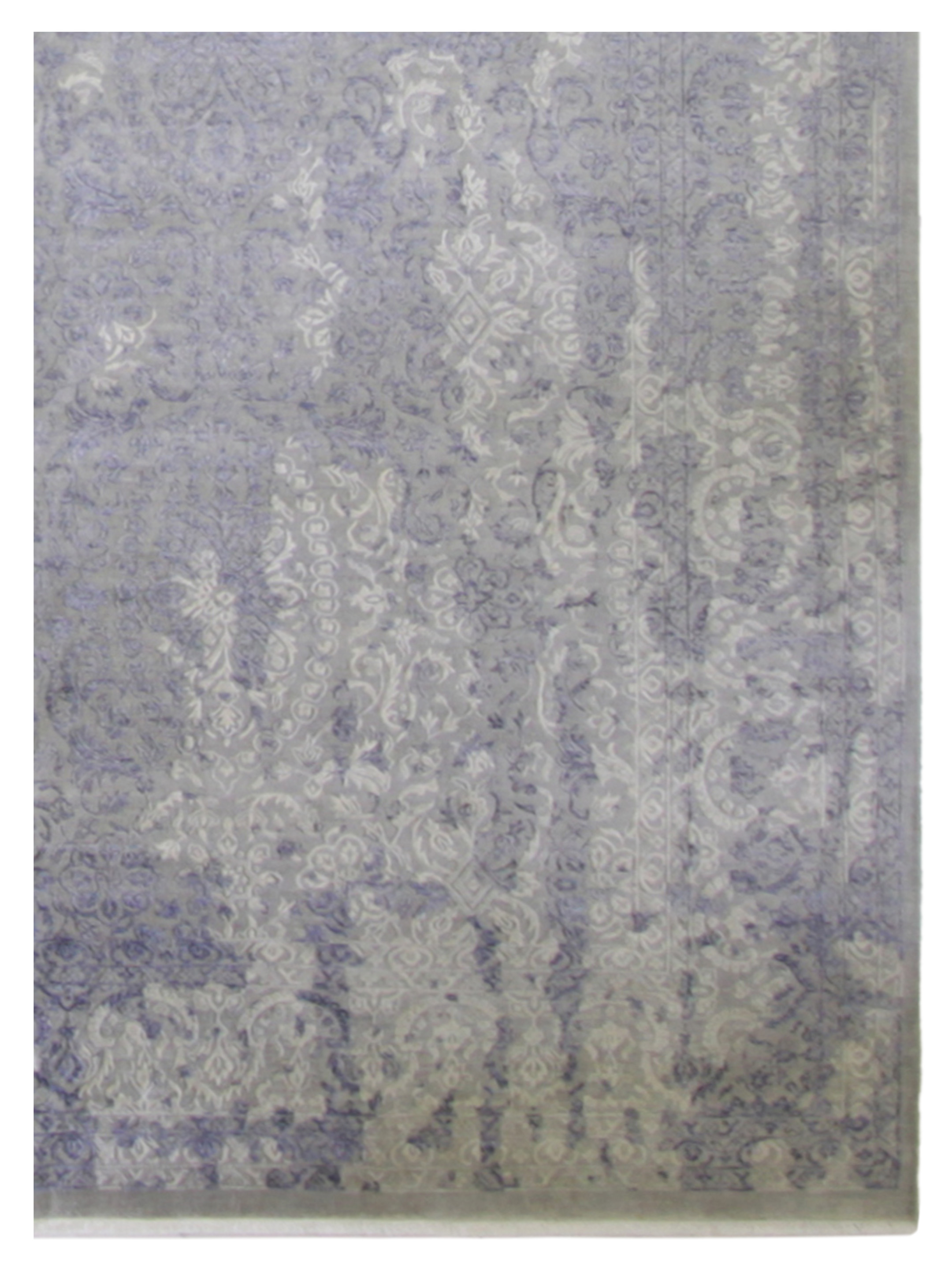 Erase Hand Knotted Silver 10x13 - Image 3 of 4