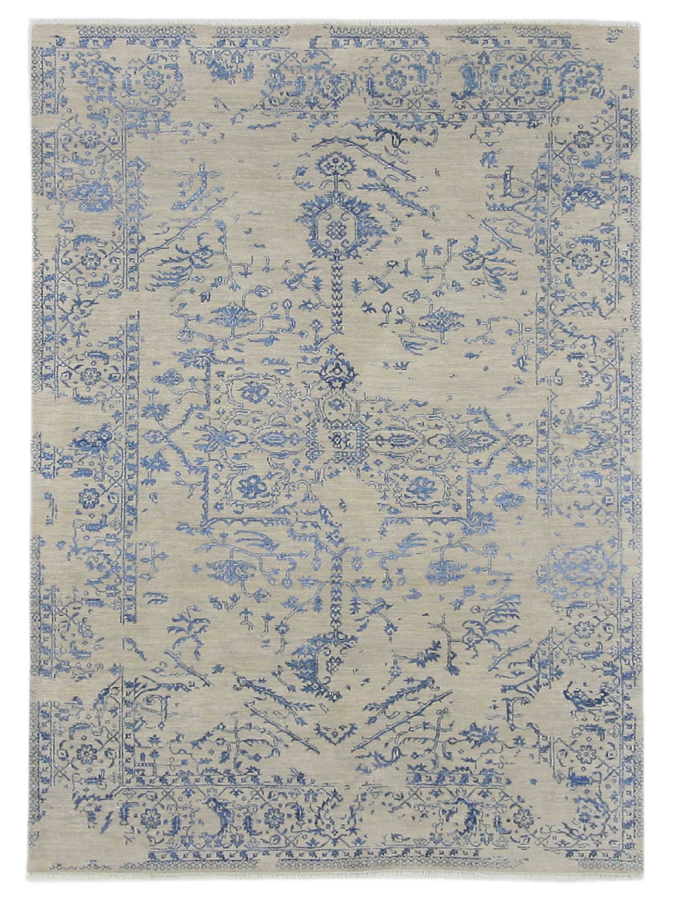 Erase Hand Knotted Beige 6x9