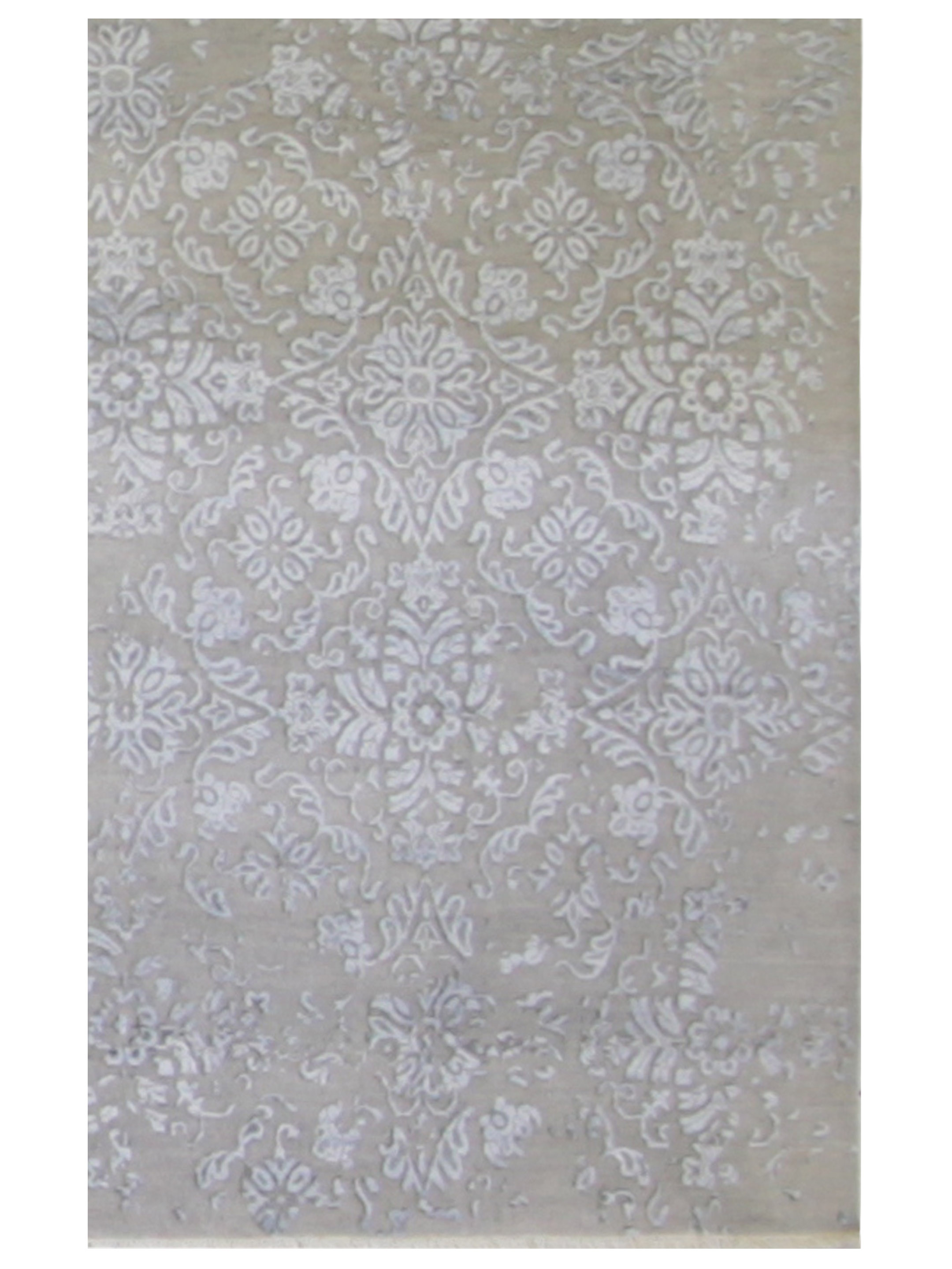 Erase Hand Knotted Beige 6x9 - Image 3 of 5
