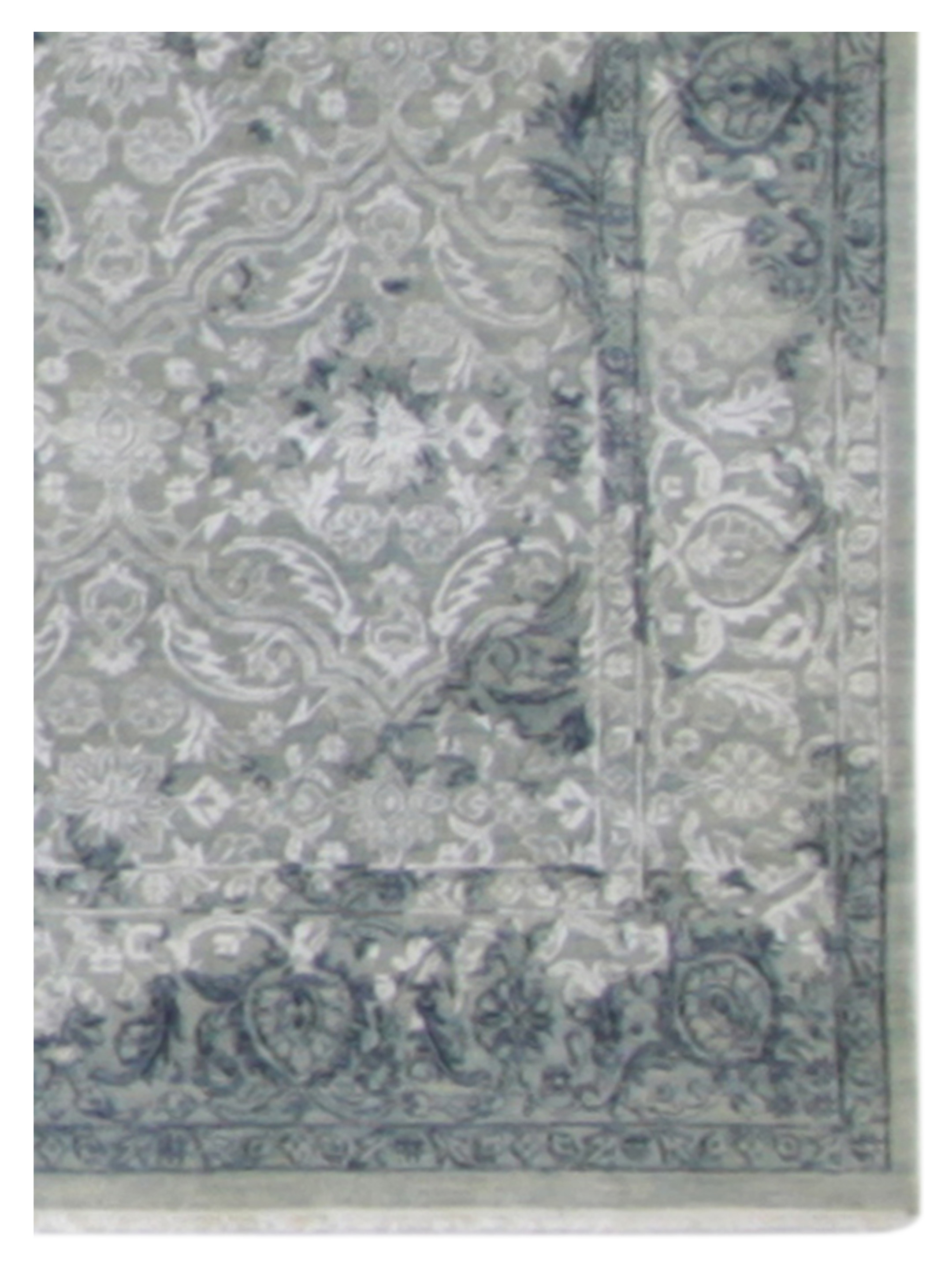 Erase Hand Knotted Grey 6x9 - Image 3 of 4