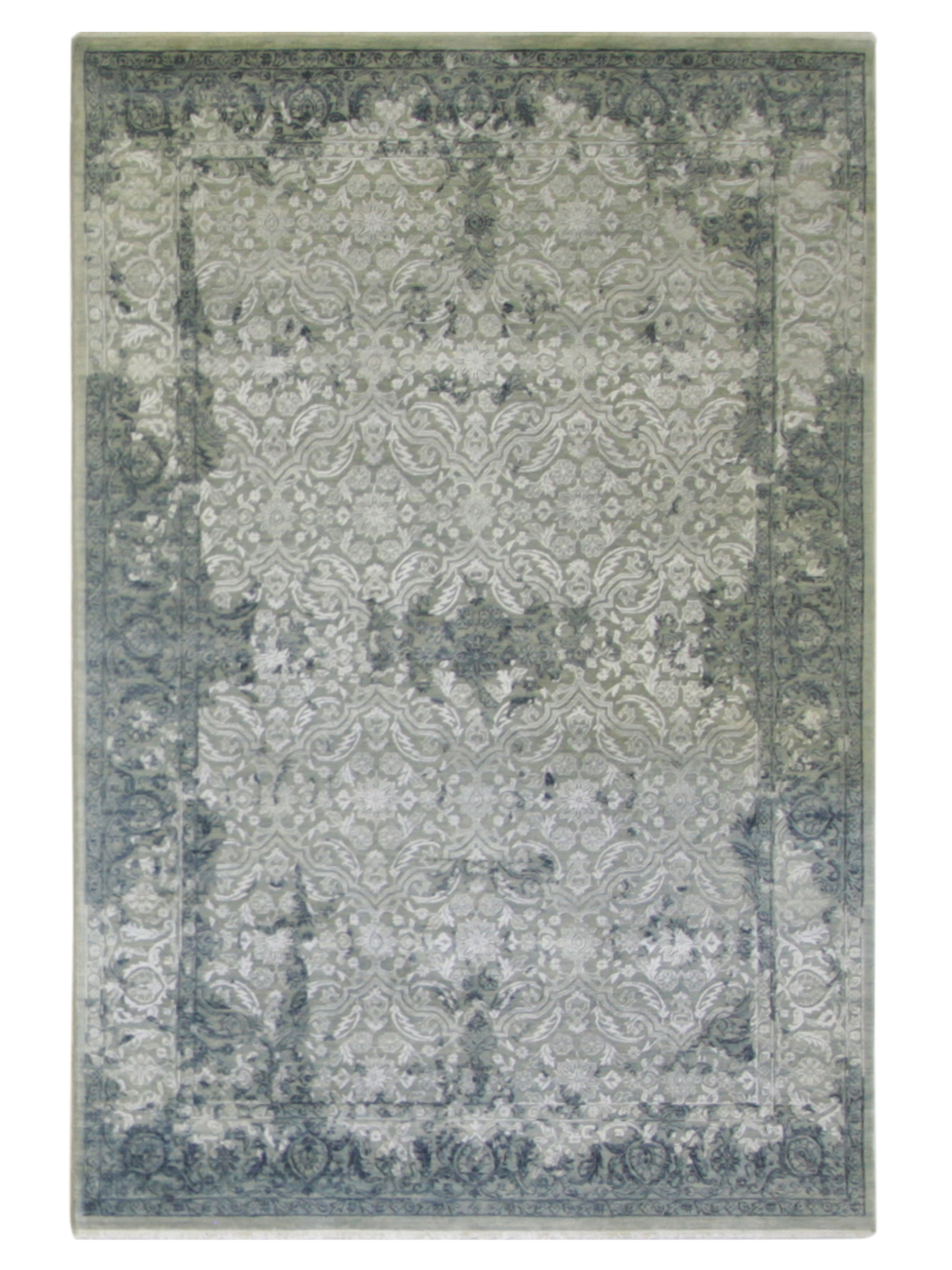 Erase Hand Knotted Grey 6x9