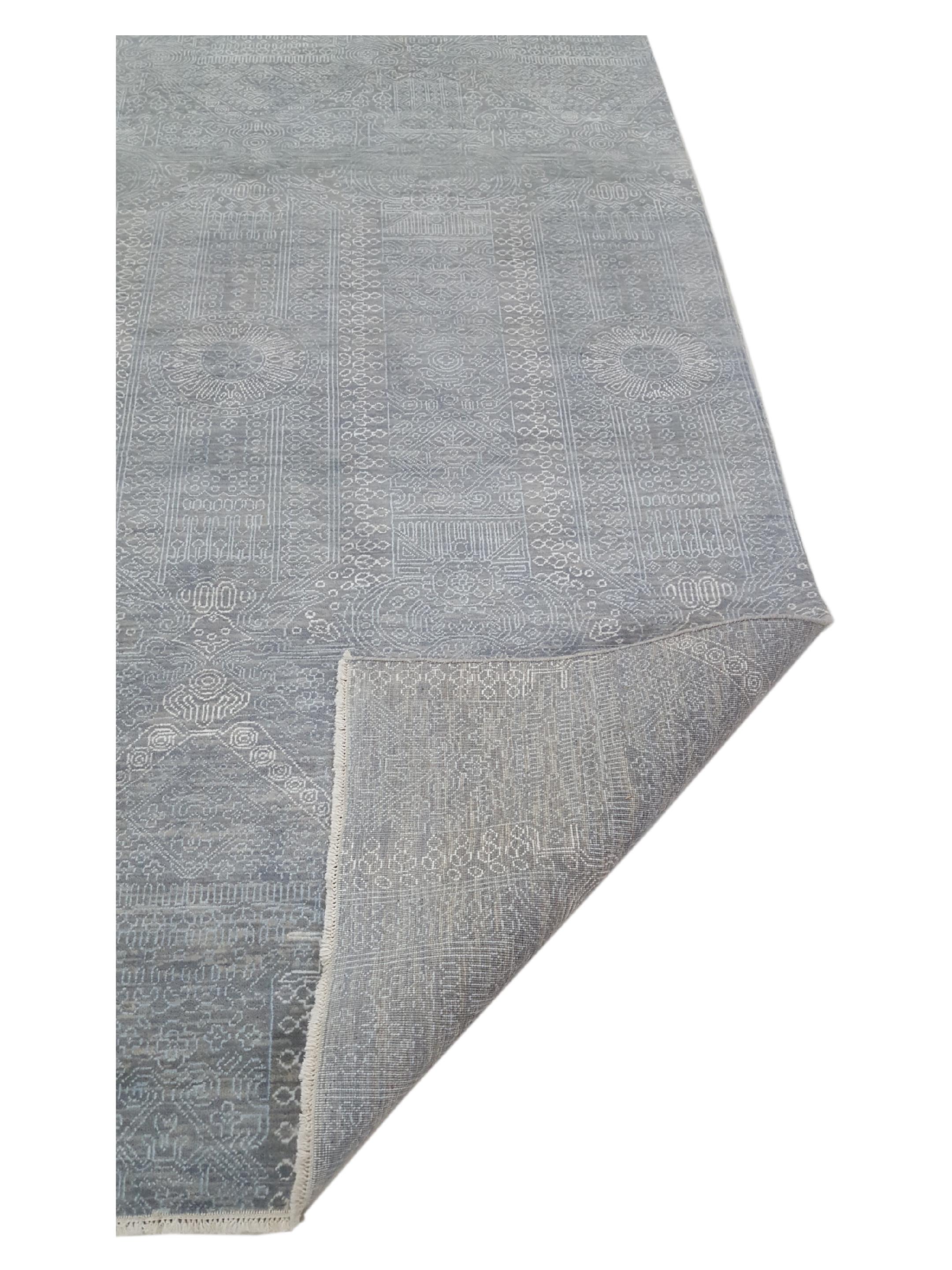 Jewel Hand Knotted Grey 6x9 - Image 3 of 6