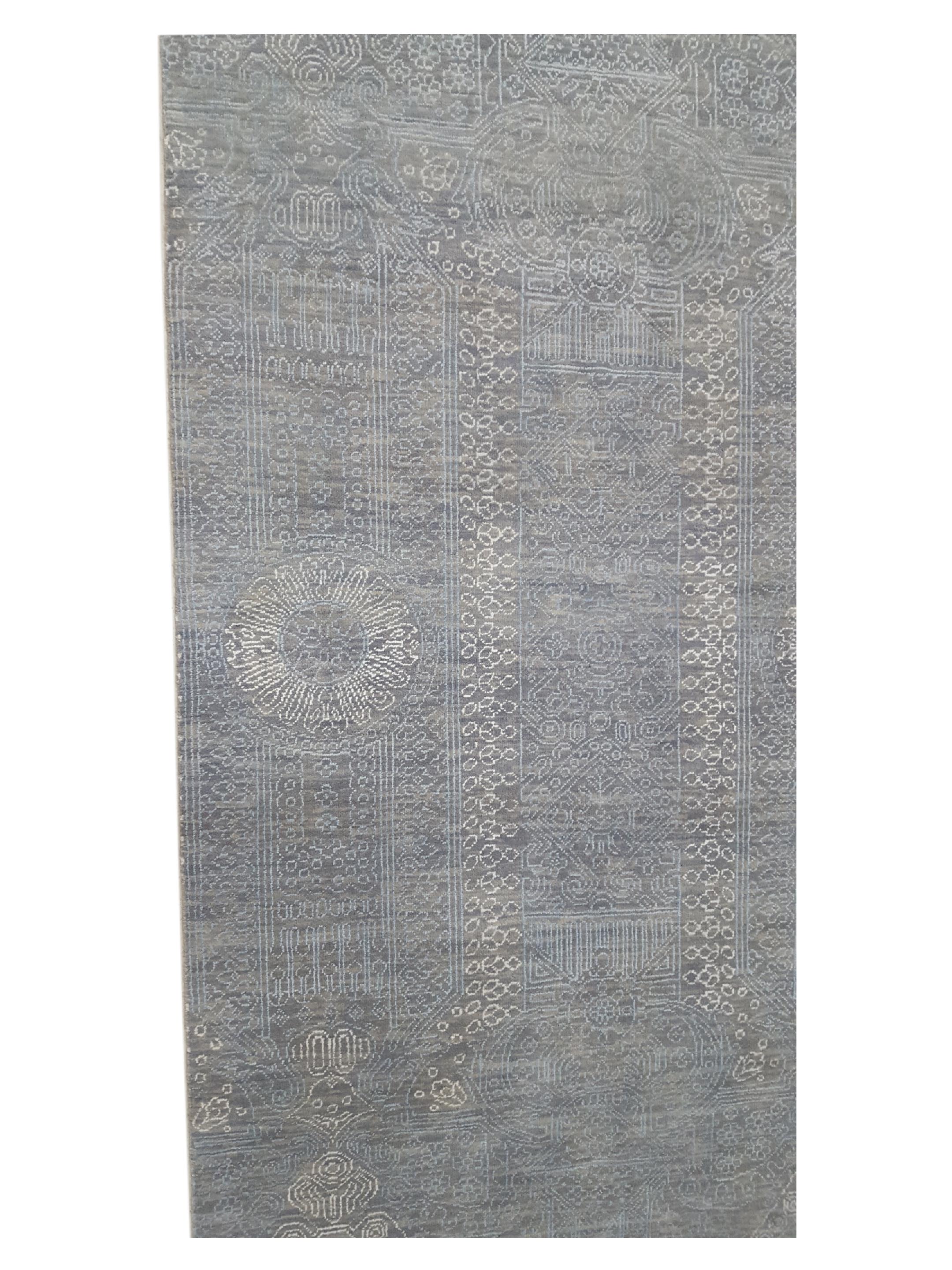 Jewel Hand Knotted Grey 6x9 - Image 5 of 6