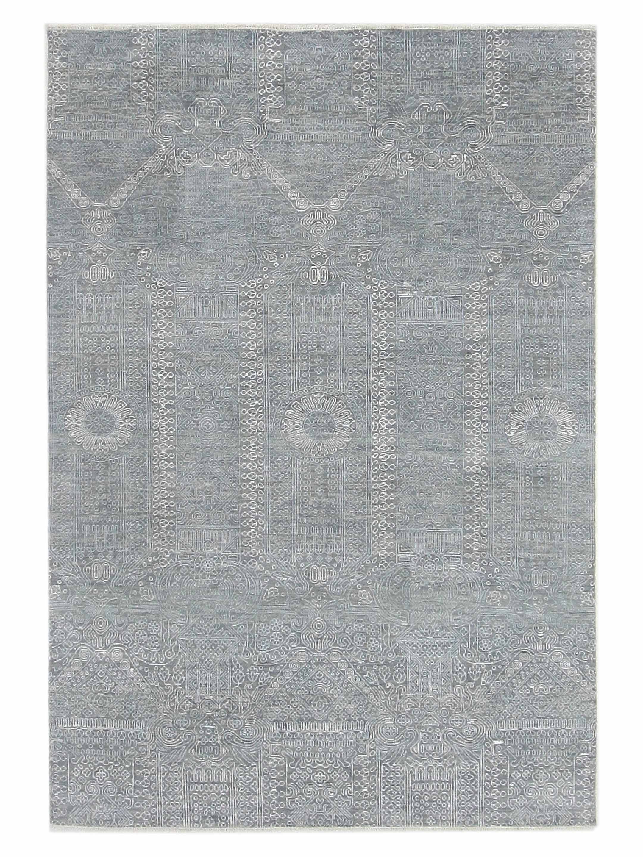 Jewel Hand Knotted Grey 6x9