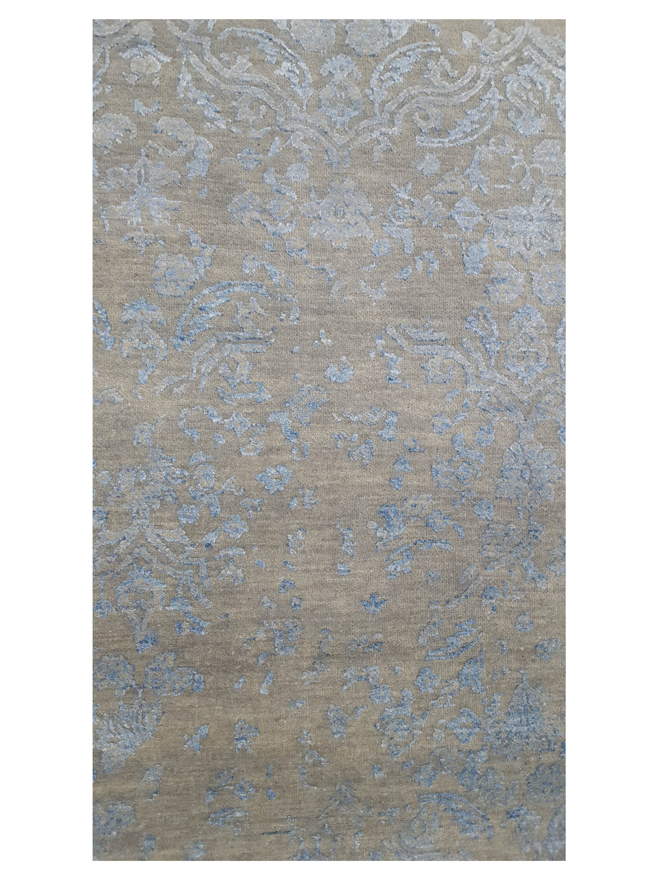 Erase Hand Knotted Silver 5x8 - Image 5 of 6