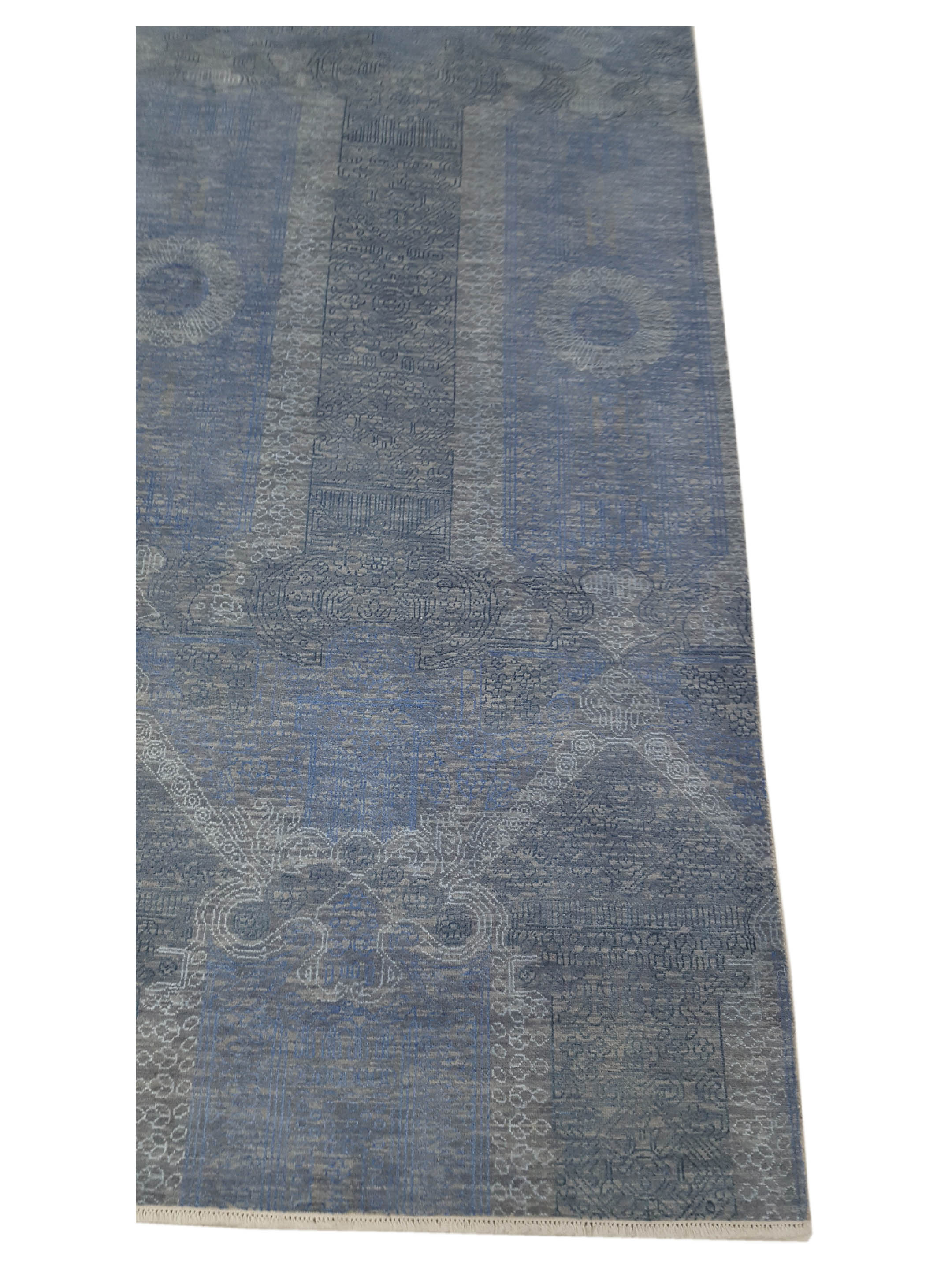 Jewel Hand Knotted Blue 6x9 - Image 4 of 6