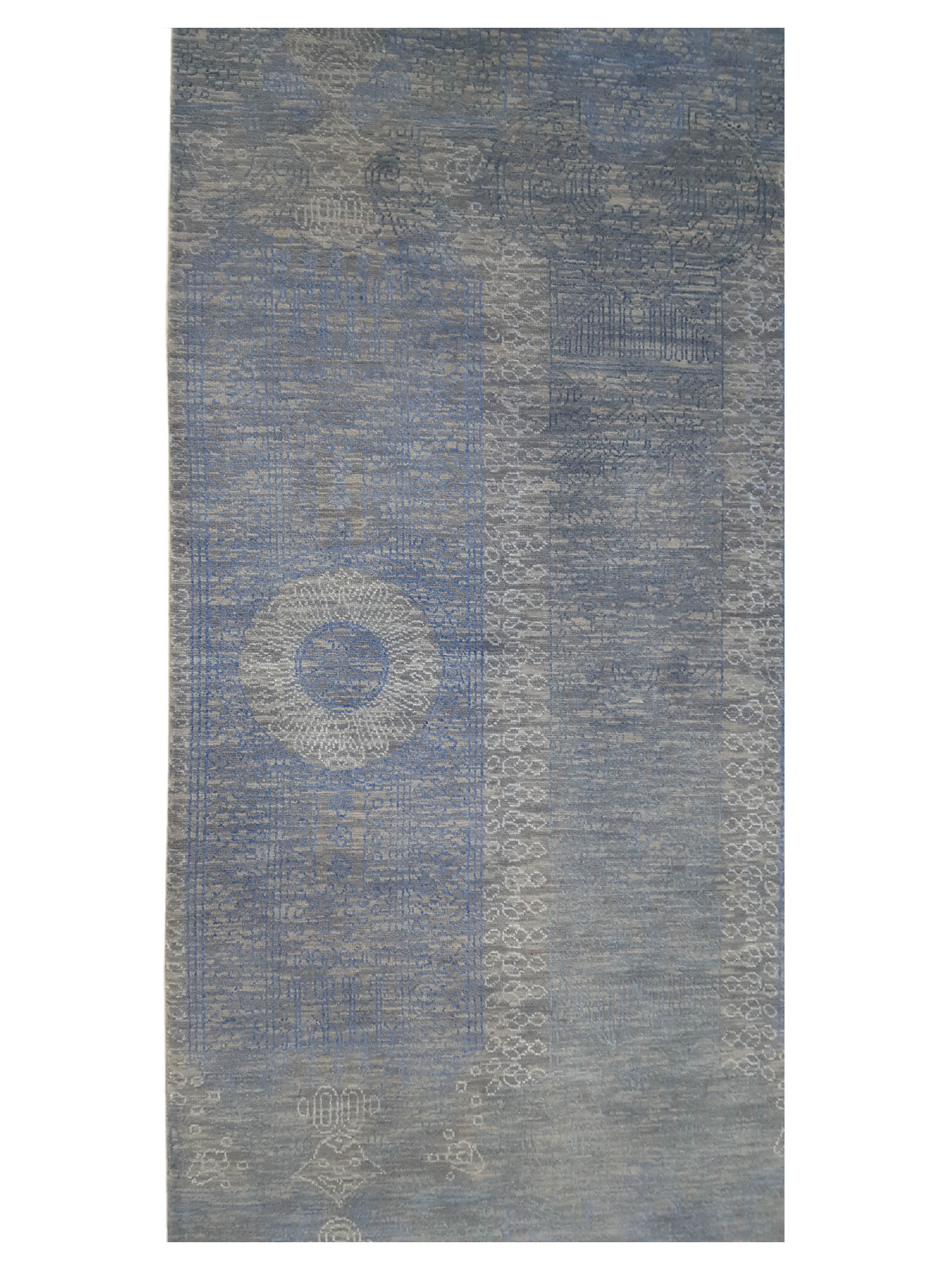 Jewel Hand Knotted Blue 6x9 - Image 5 of 6