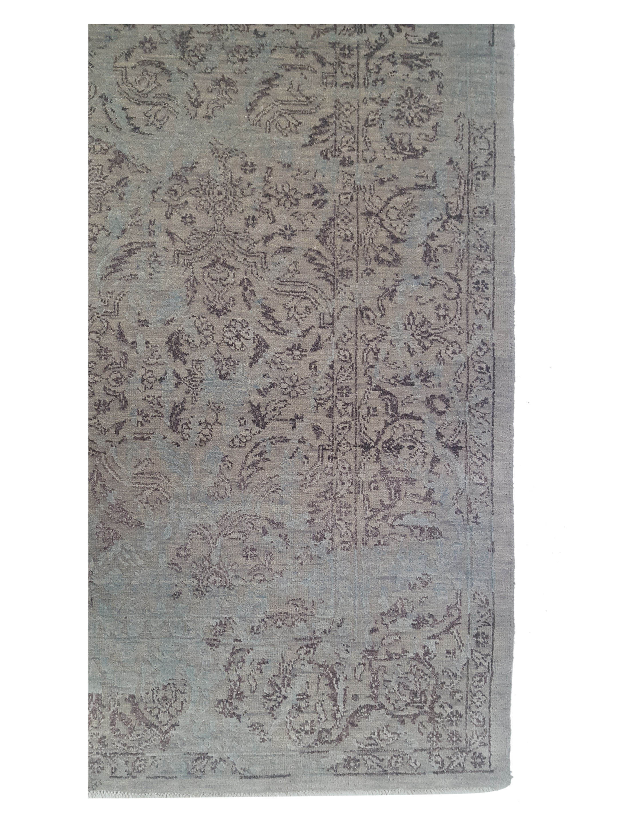 Erase Hand Knotted Grey 6x9 - Image 4 of 6