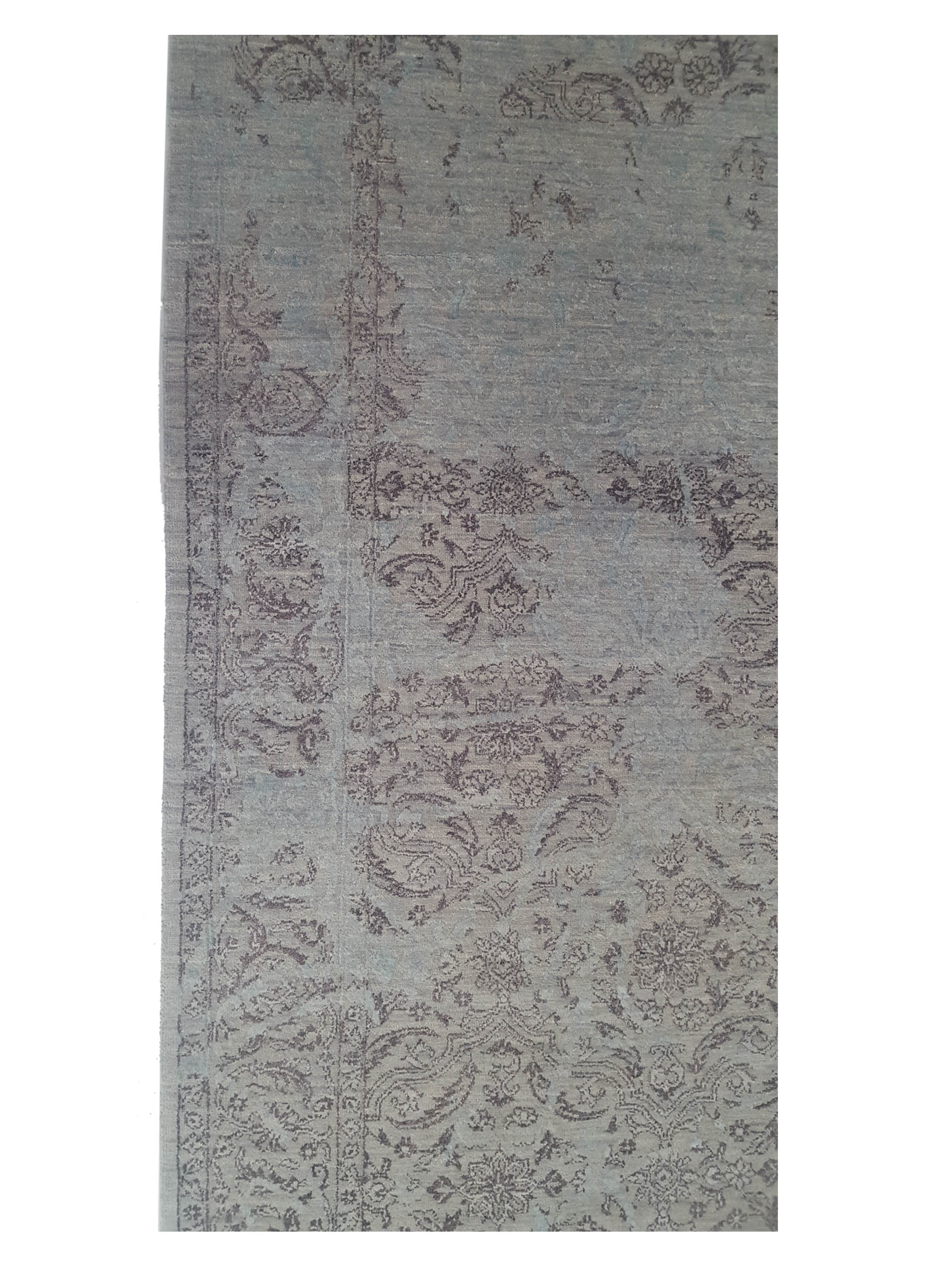 Erase Hand Knotted Grey 6x9 - Image 5 of 6