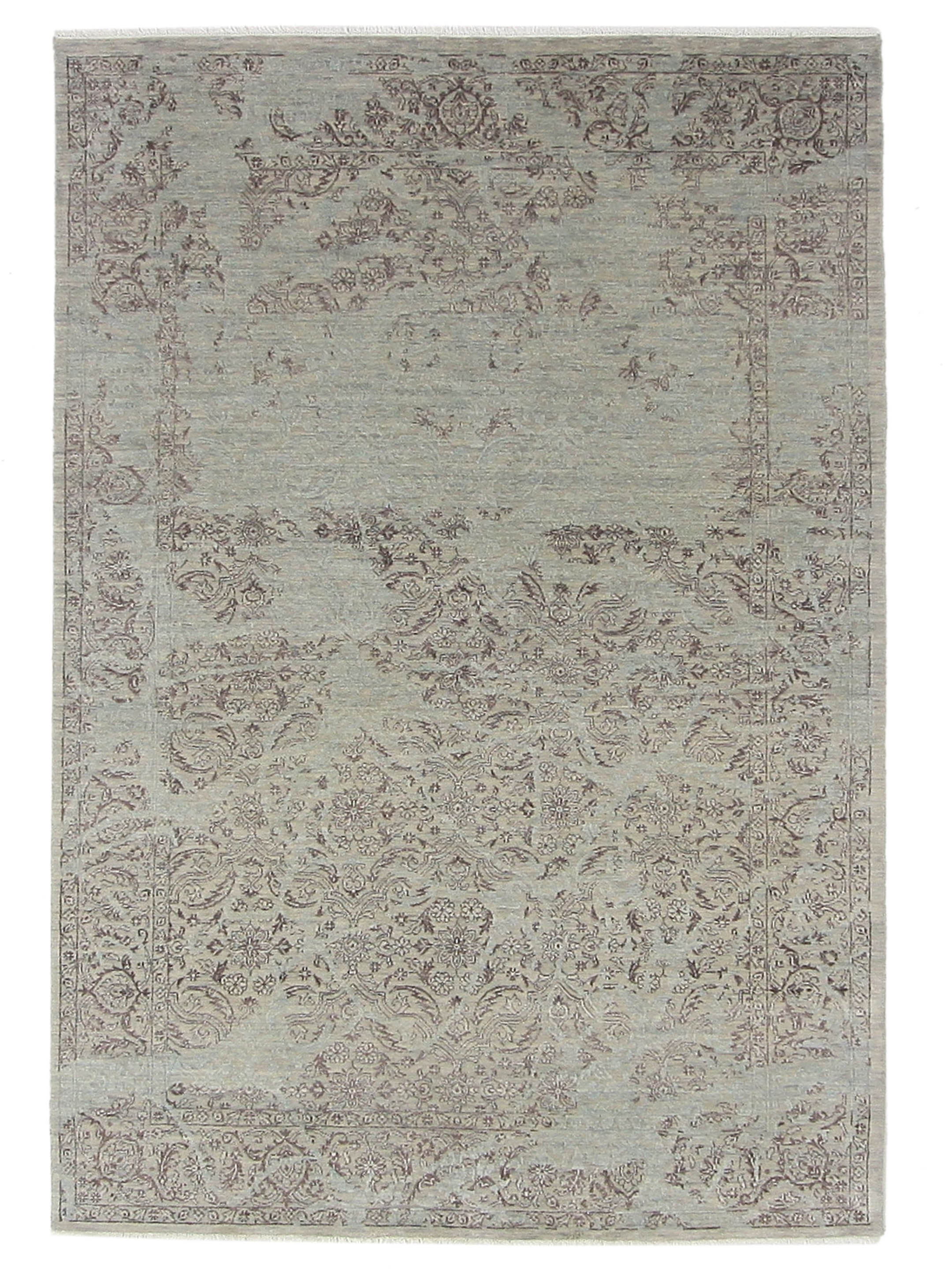 Erase Hand Knotted Grey 6x9
