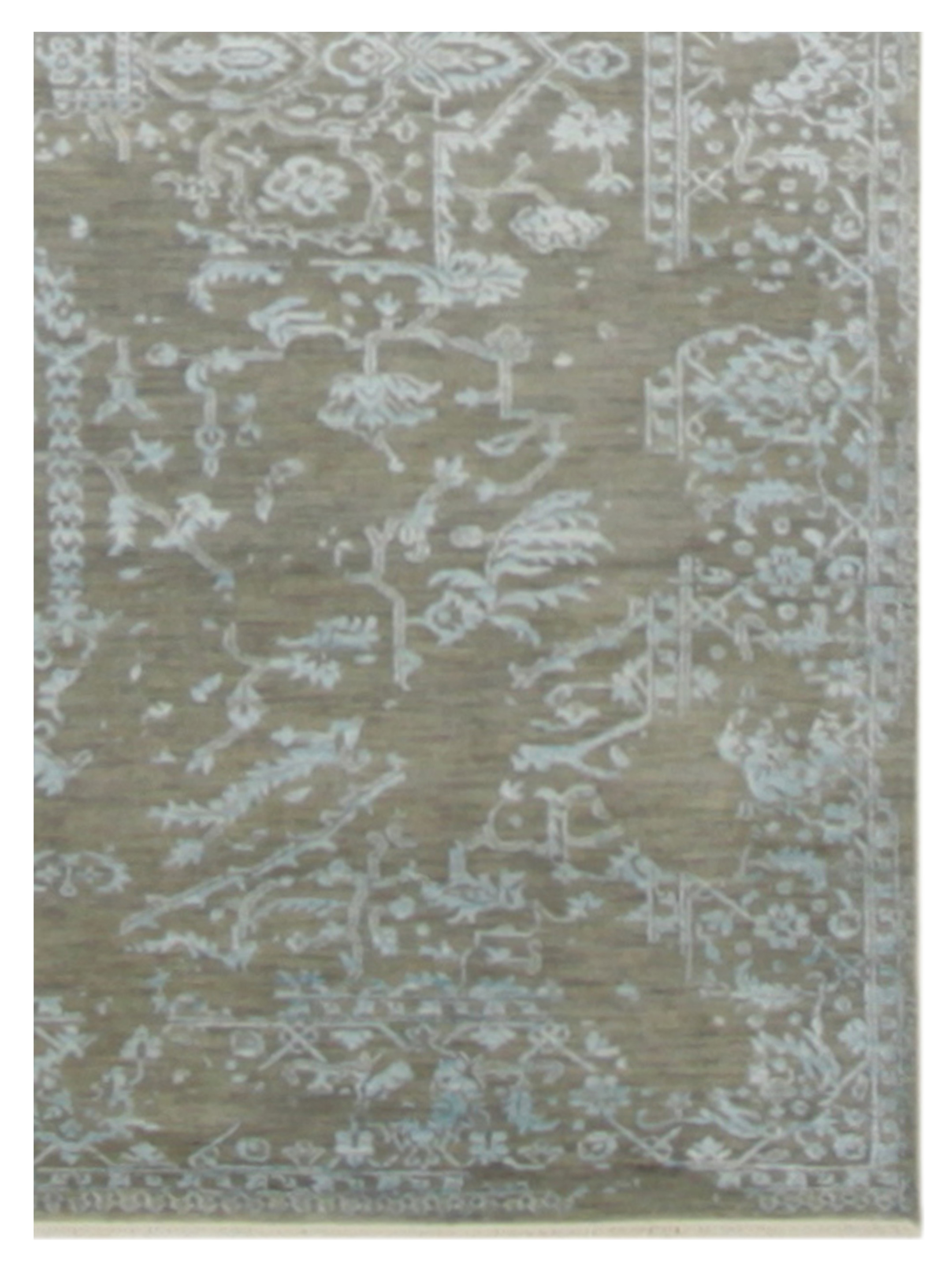 Erase Hand Knotted Grey 5x8 - Image 3 of 4