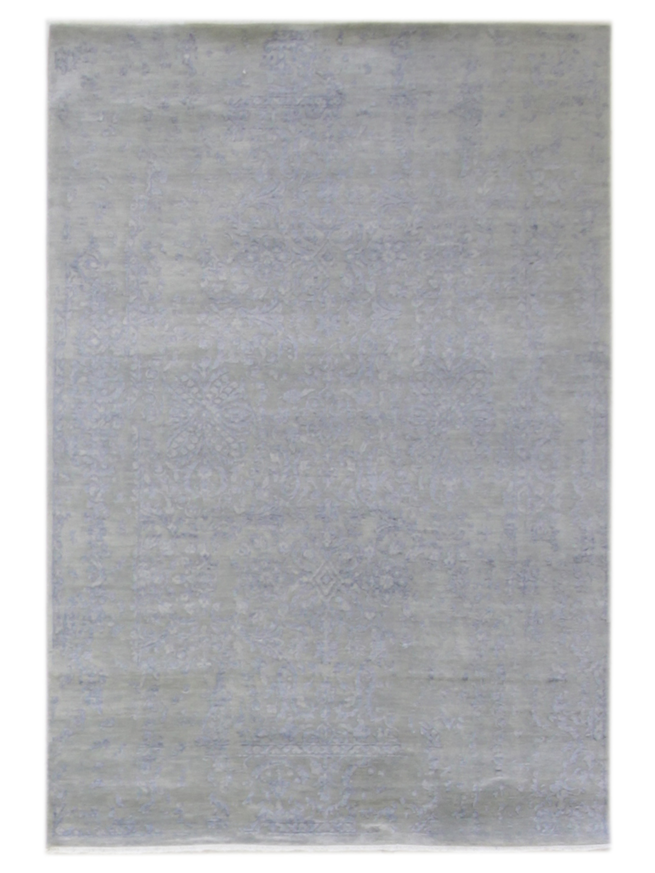 Erase Hand Knotted Silver 5x8