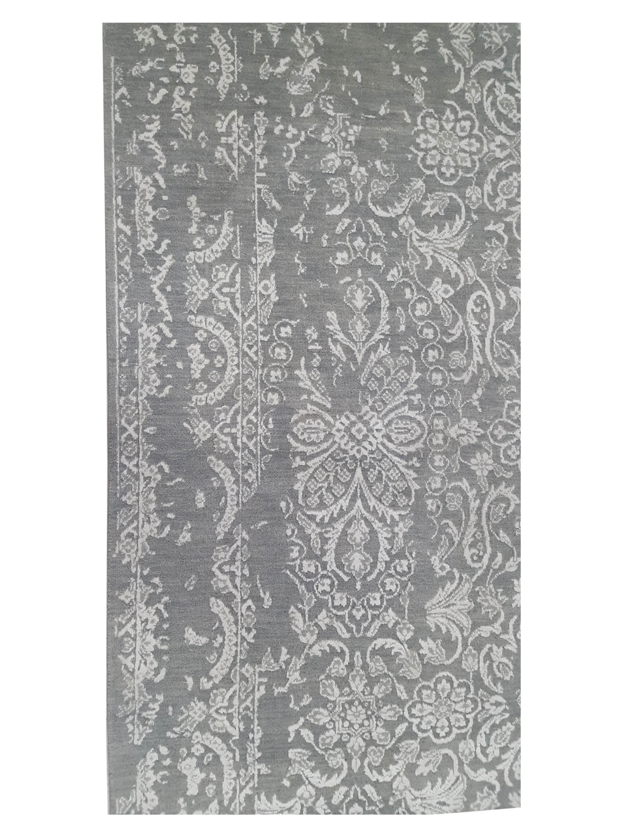 Erase Hand Knotted Grey 5x8 - Image 5 of 8