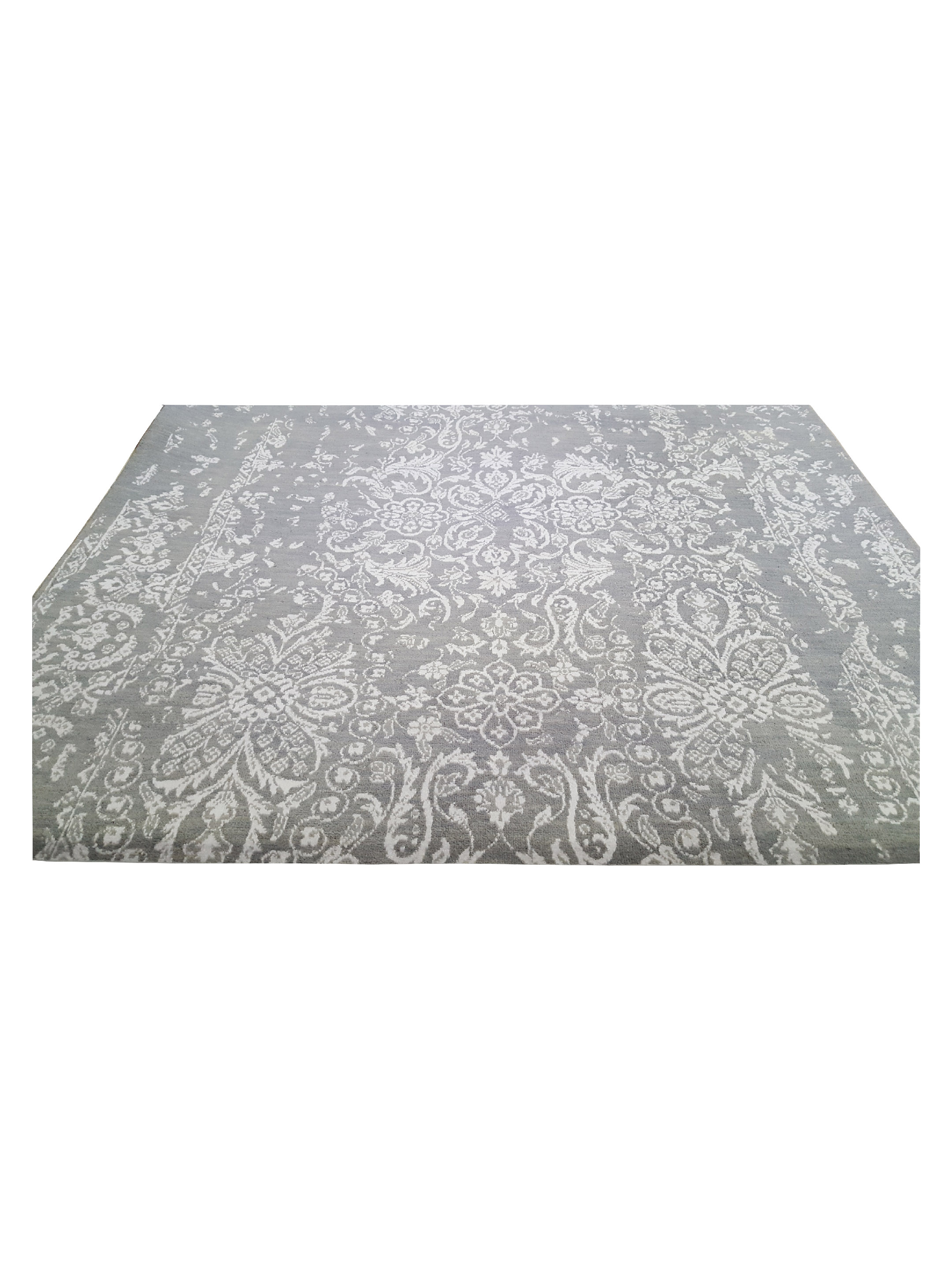 Erase Hand Knotted Grey 5x8 - Image 8 of 8