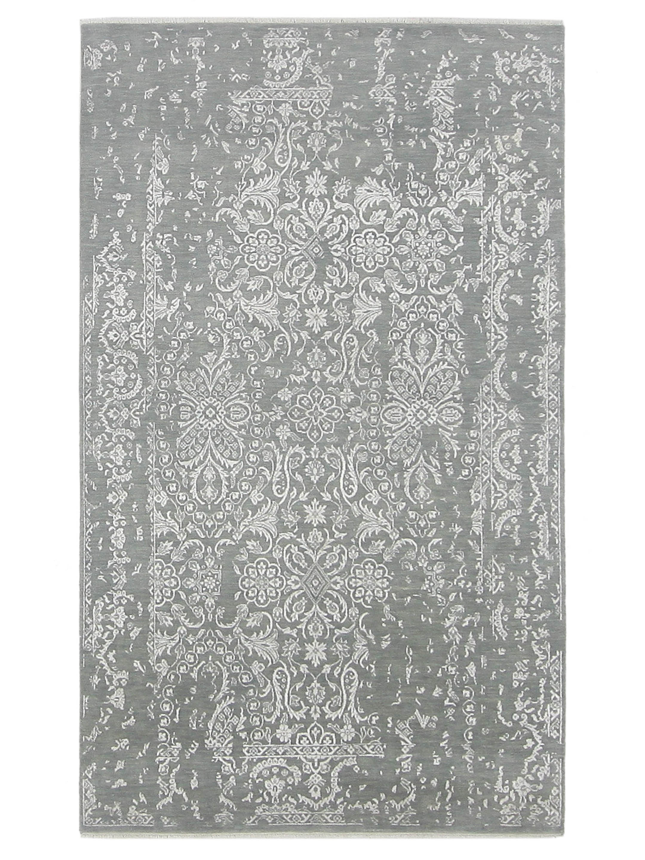 Erase Hand Knotted Grey 5x8