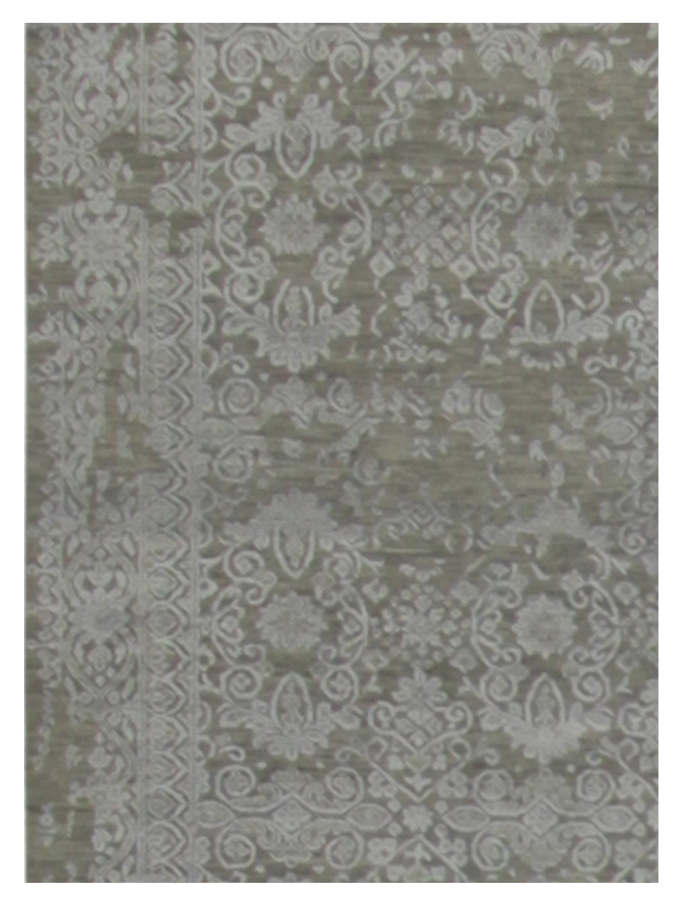 Erase Hand Knotted Grey 5x8 - Image 4 of 4