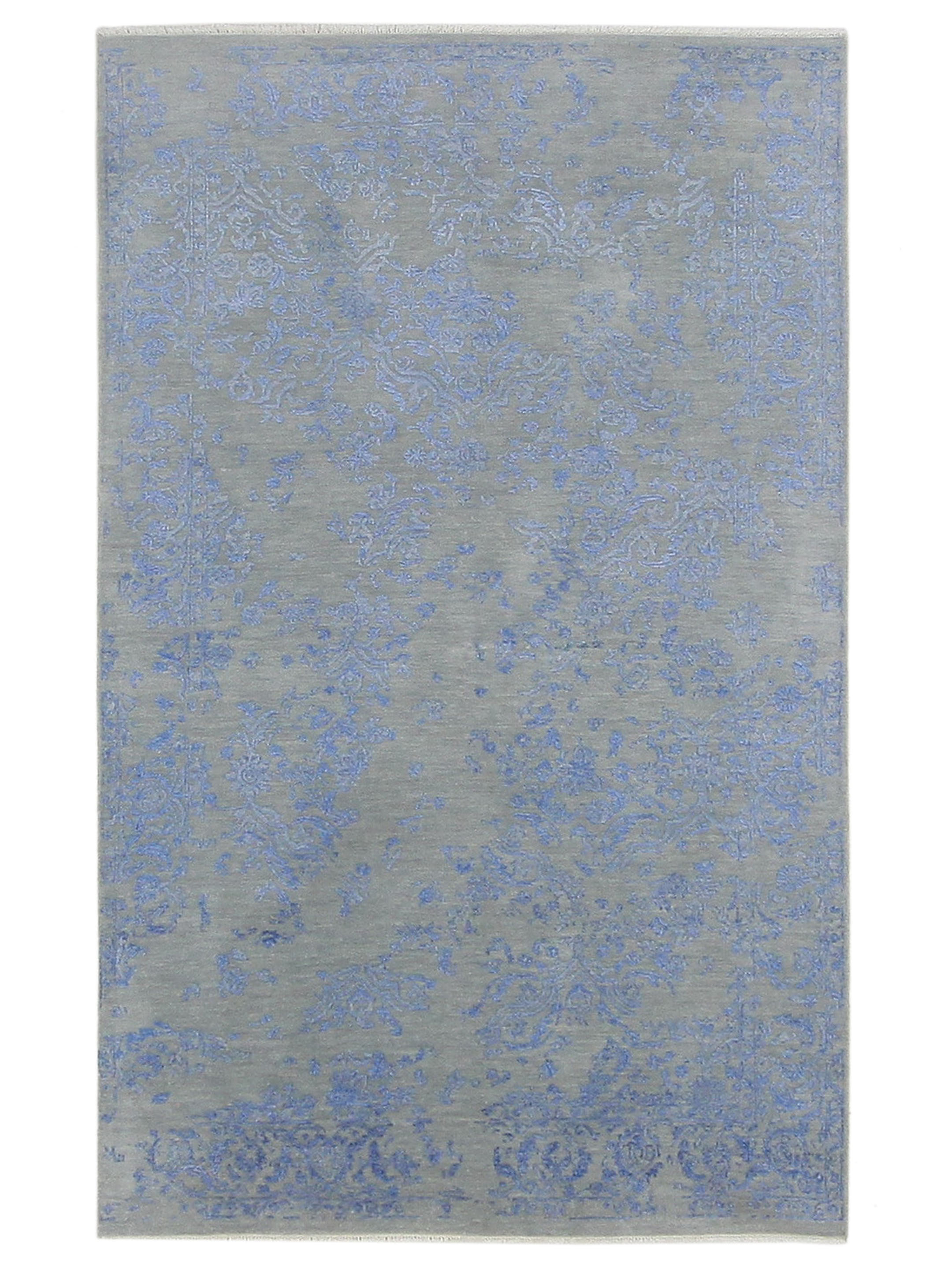 Erase Hand Knotted Grey 5x8