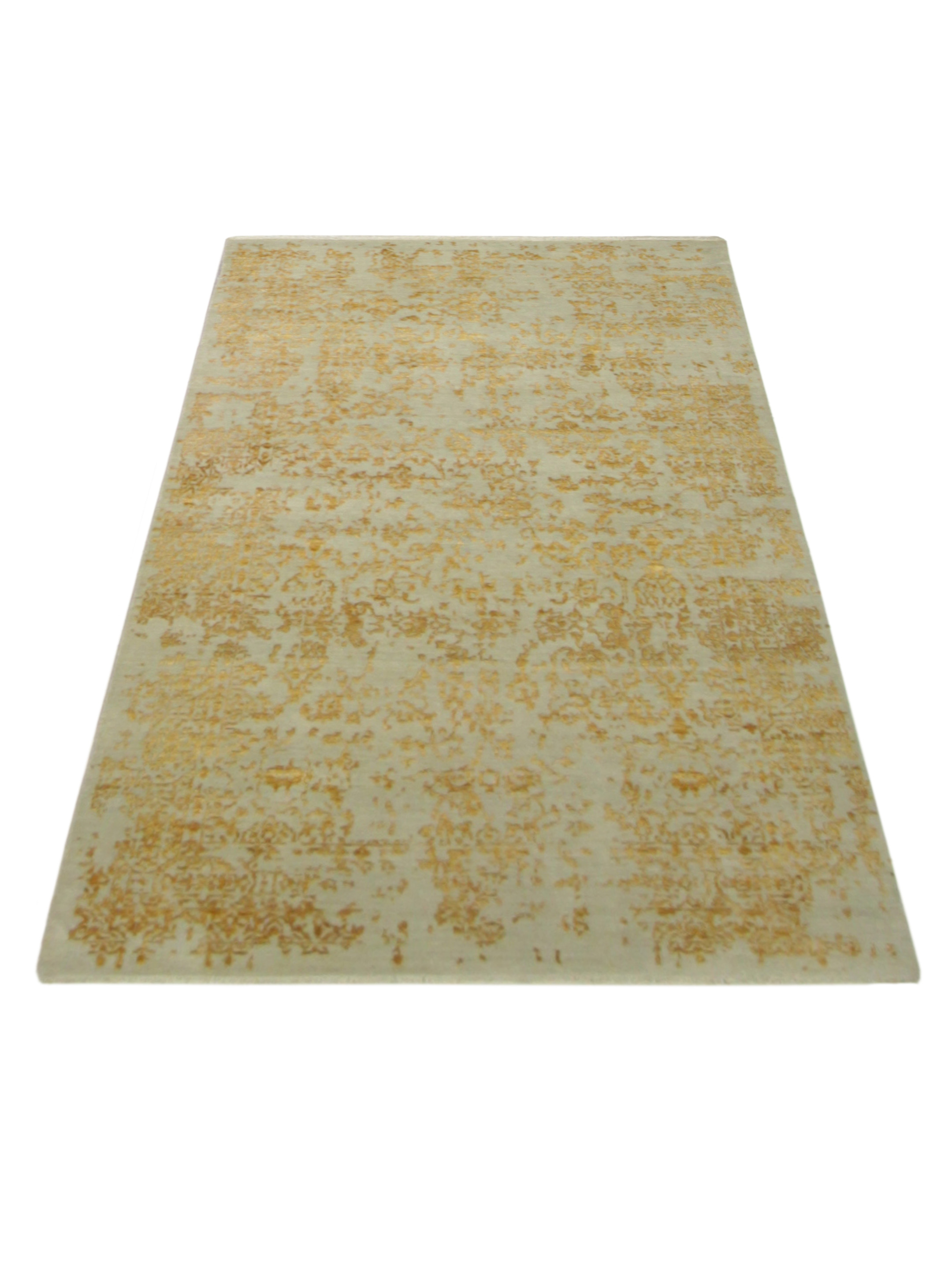 Erase Hand Knotted Beige 5x8 - Image 2 of 4
