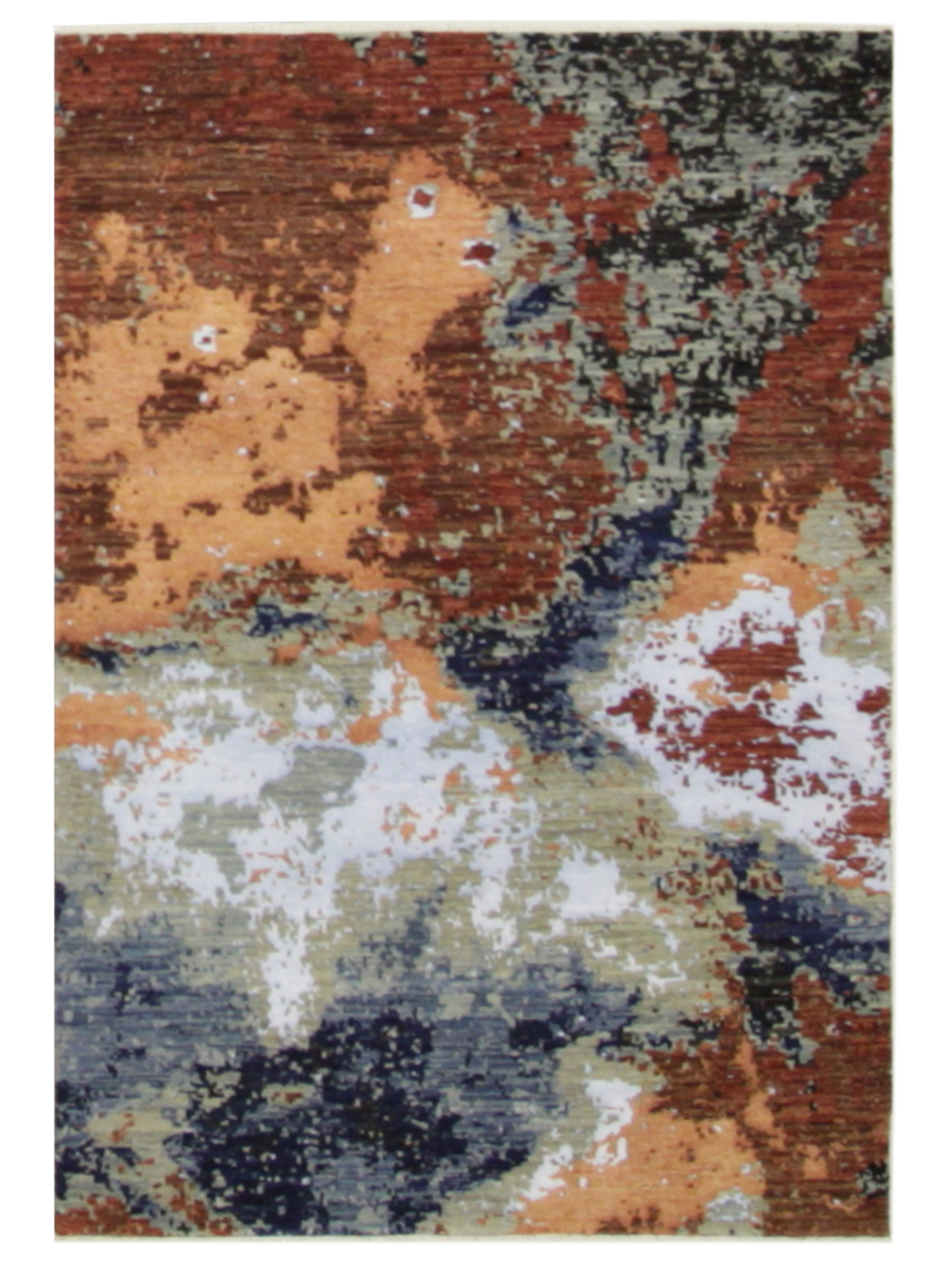 Galaxy Hand Knotted Rust 4x6
