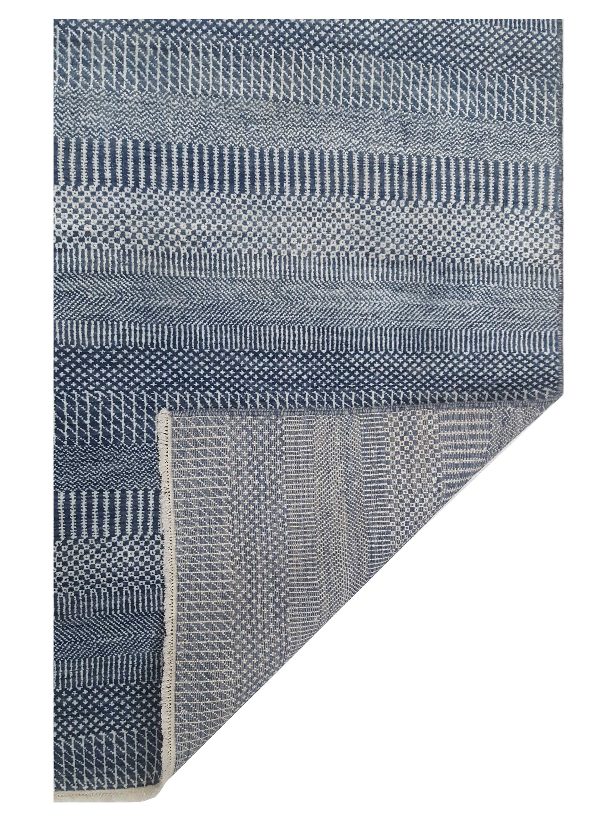 Touch Hand Knotted Jade Blue 13x20 - Image 5 of 7