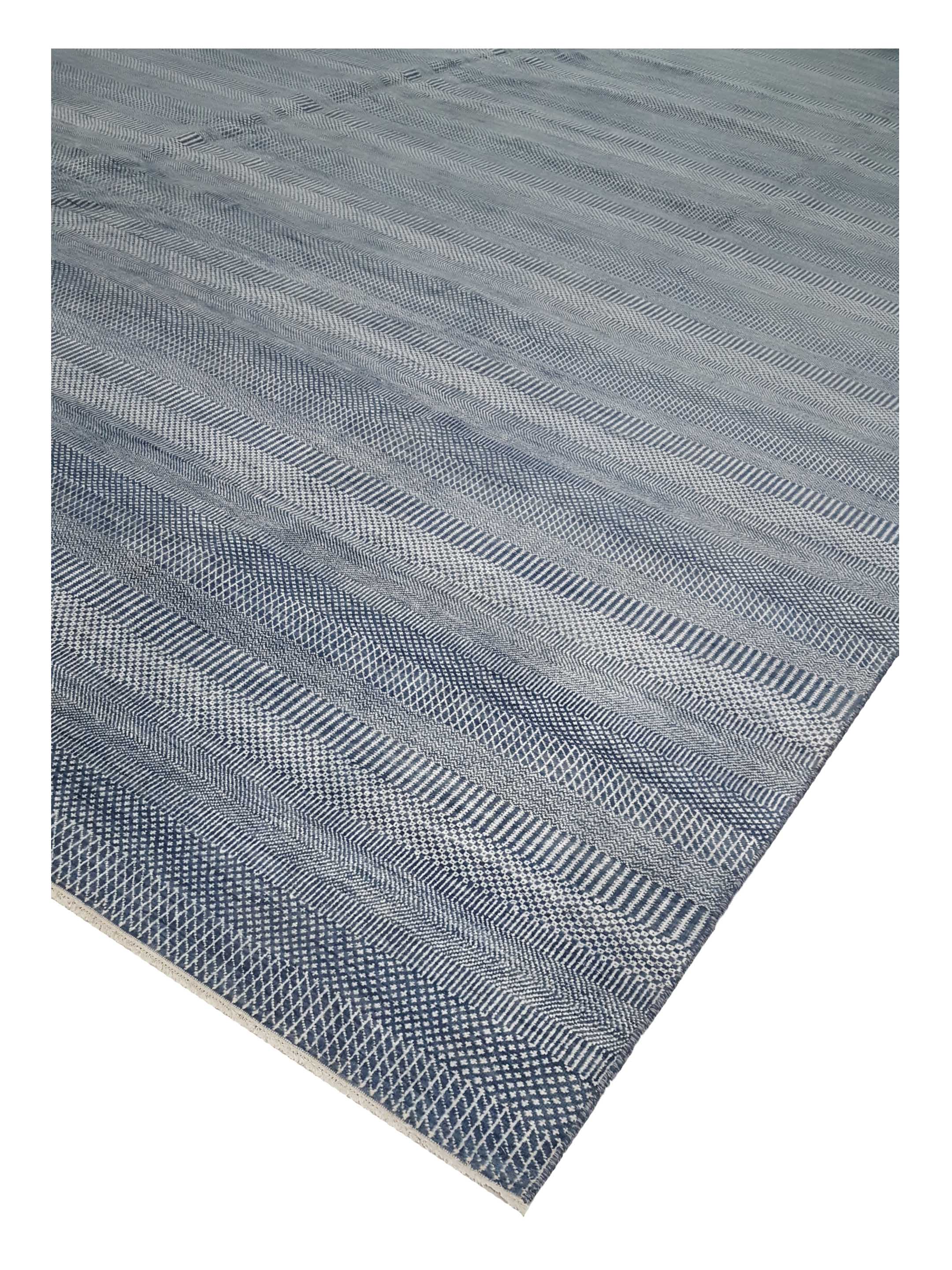 Touch Hand Knotted Jade Blue 13x20 - Image 6 of 7