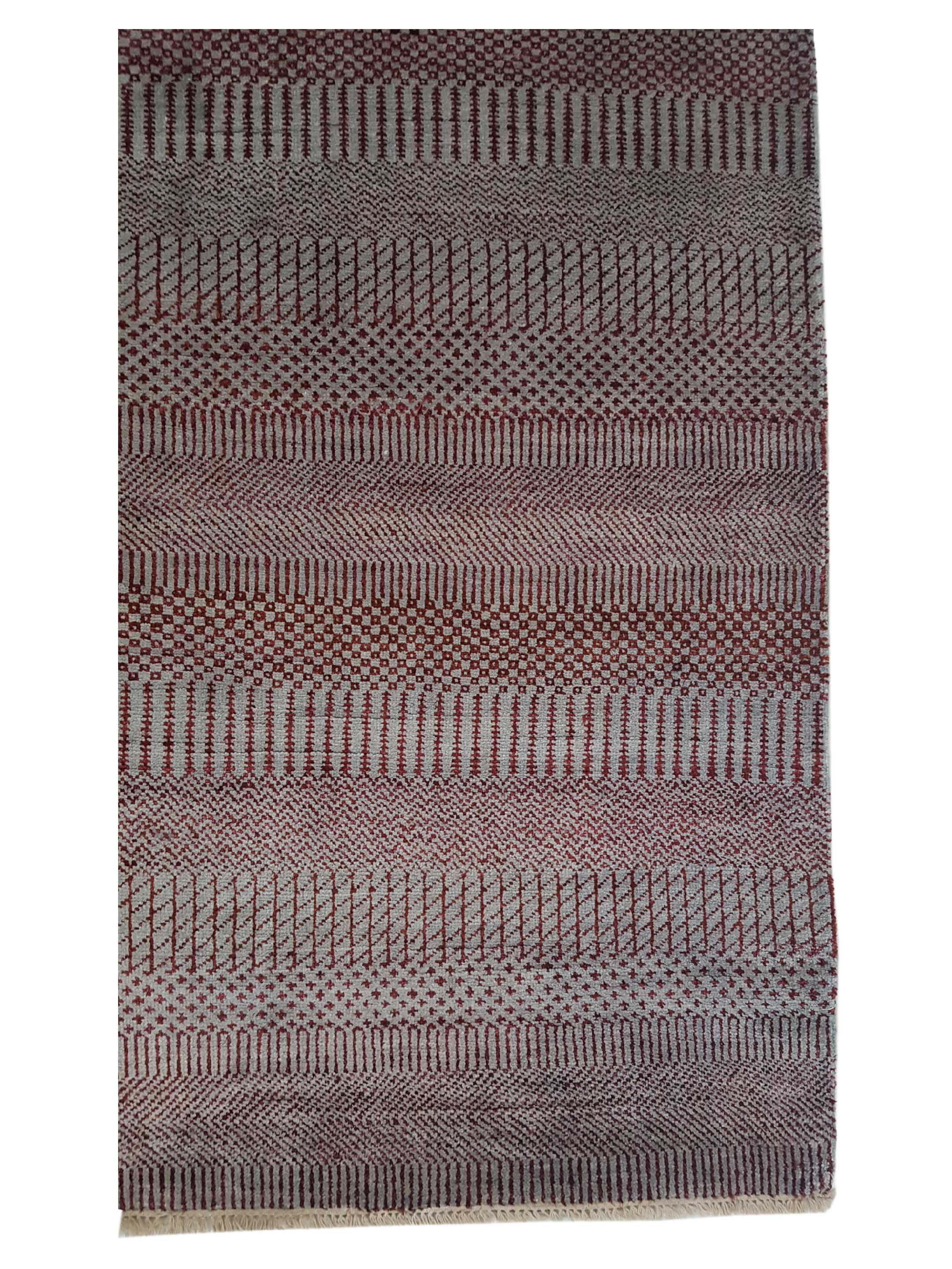 Sari Silk Hand Knotted Grey 10x14 - Image 4 of 6