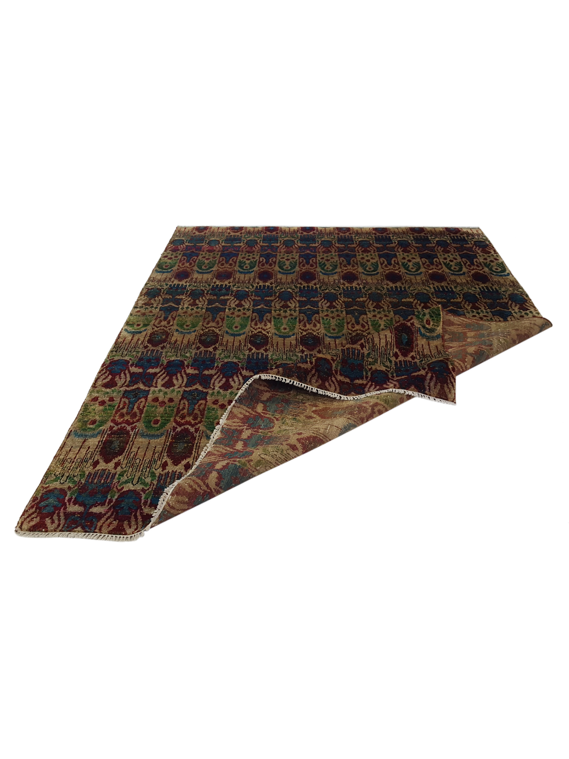 Sari Silk Hand Knotted Multi 8x10 - Image 2 of 5
