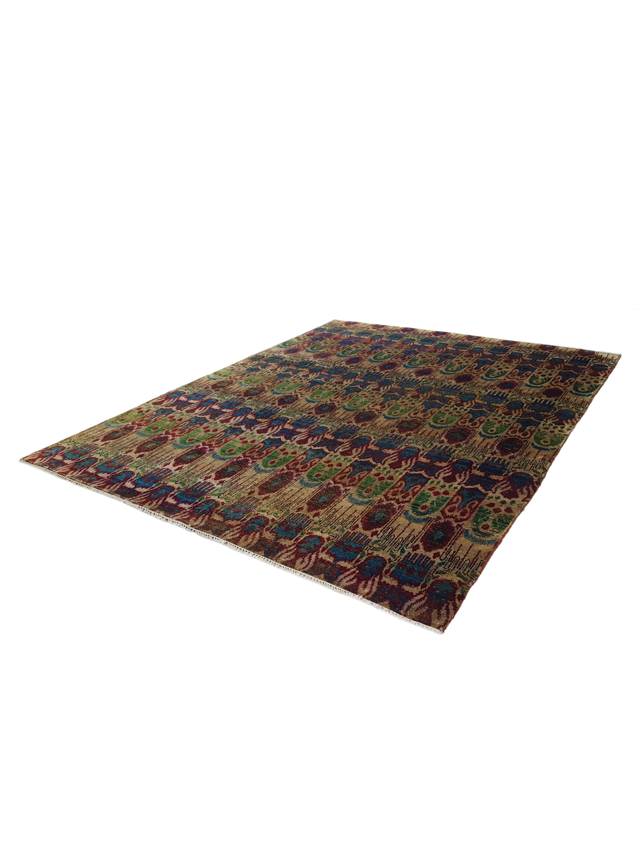 Sari Silk Hand Knotted Multi 8x10 - Image 5 of 5