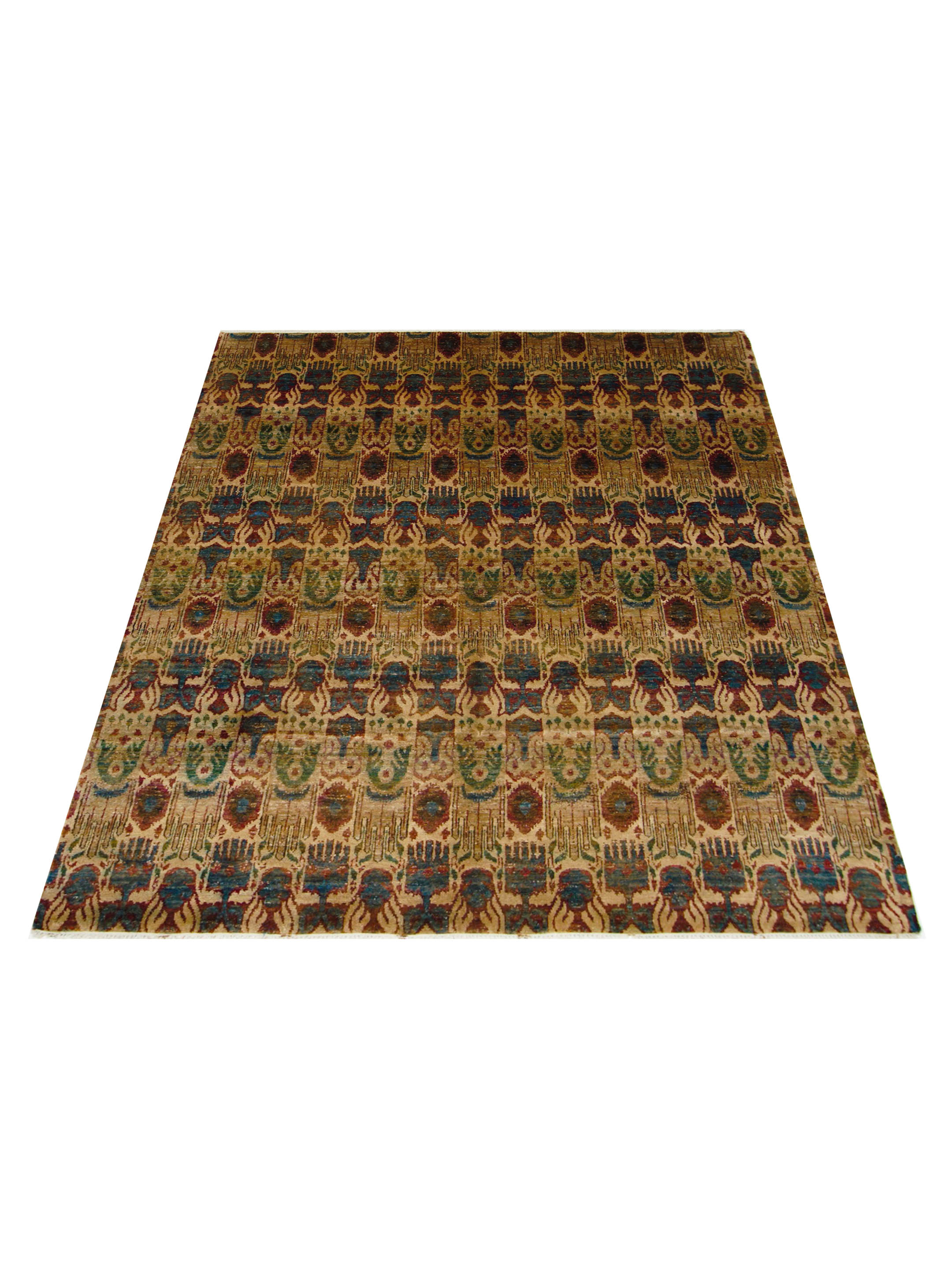 Sari Silk Hand Knotted Multi 8x10 - Image 2 of 5